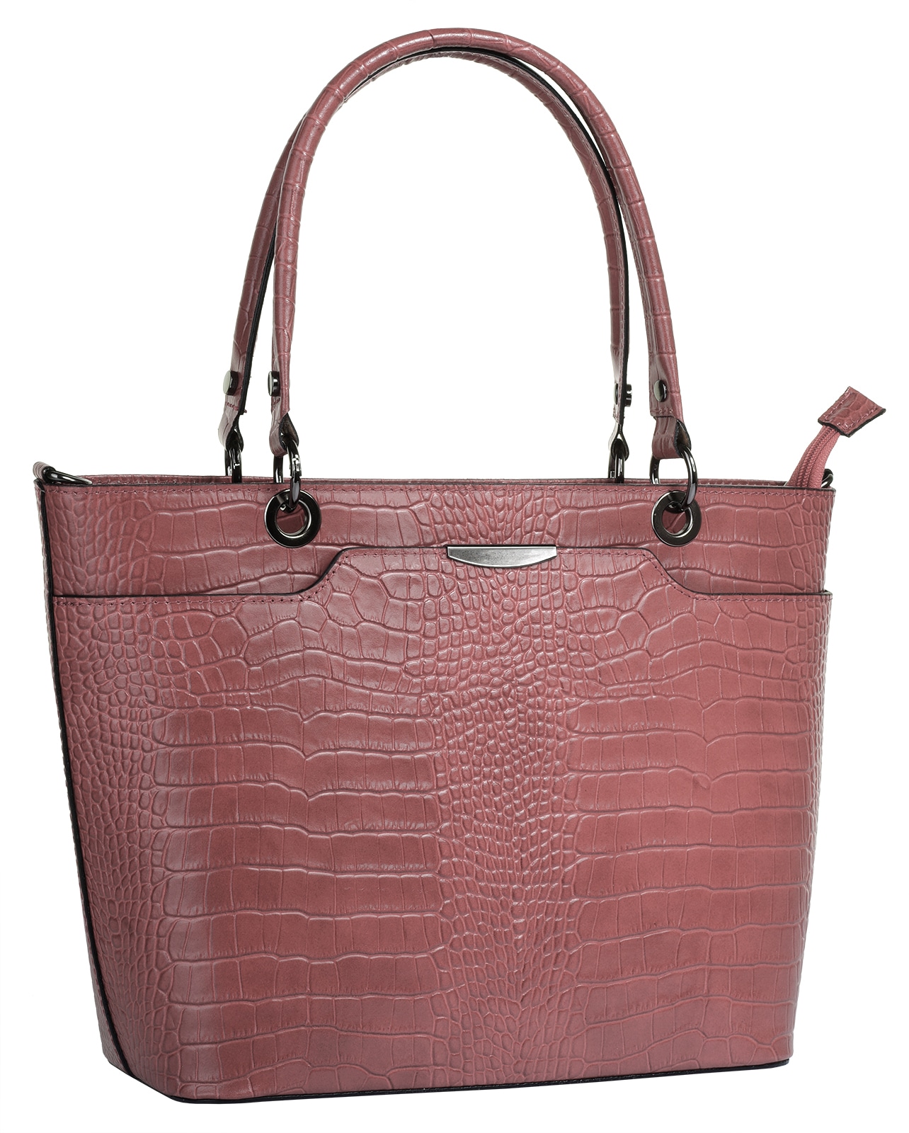Cluty Henkeltasche echt Leder, Made in Italy