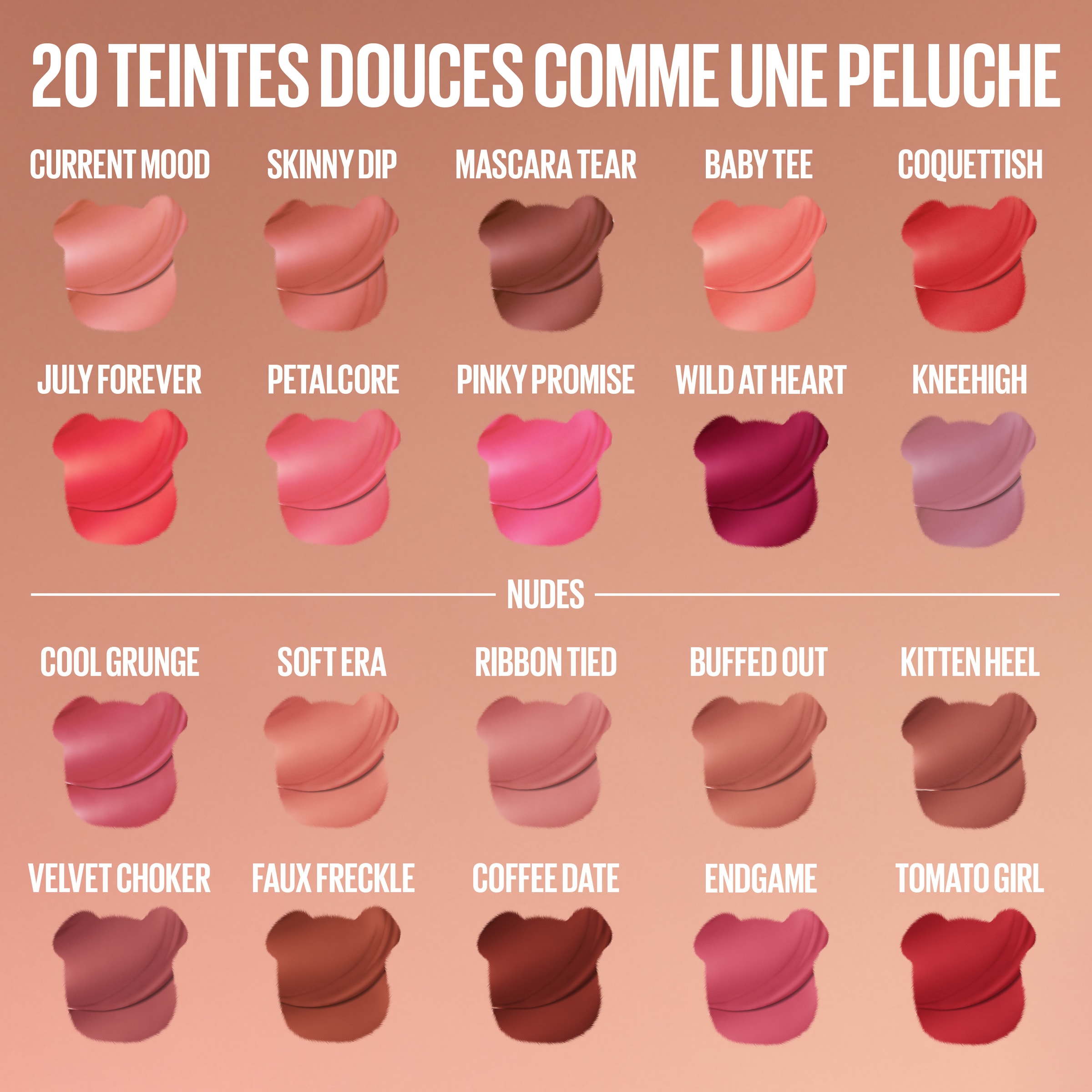 MAYBELLINE NEW YORK Lippenstift »SUPER STAY TEDDY TINT LIPPENSTIFT« mit weichem Teddy-Applikator