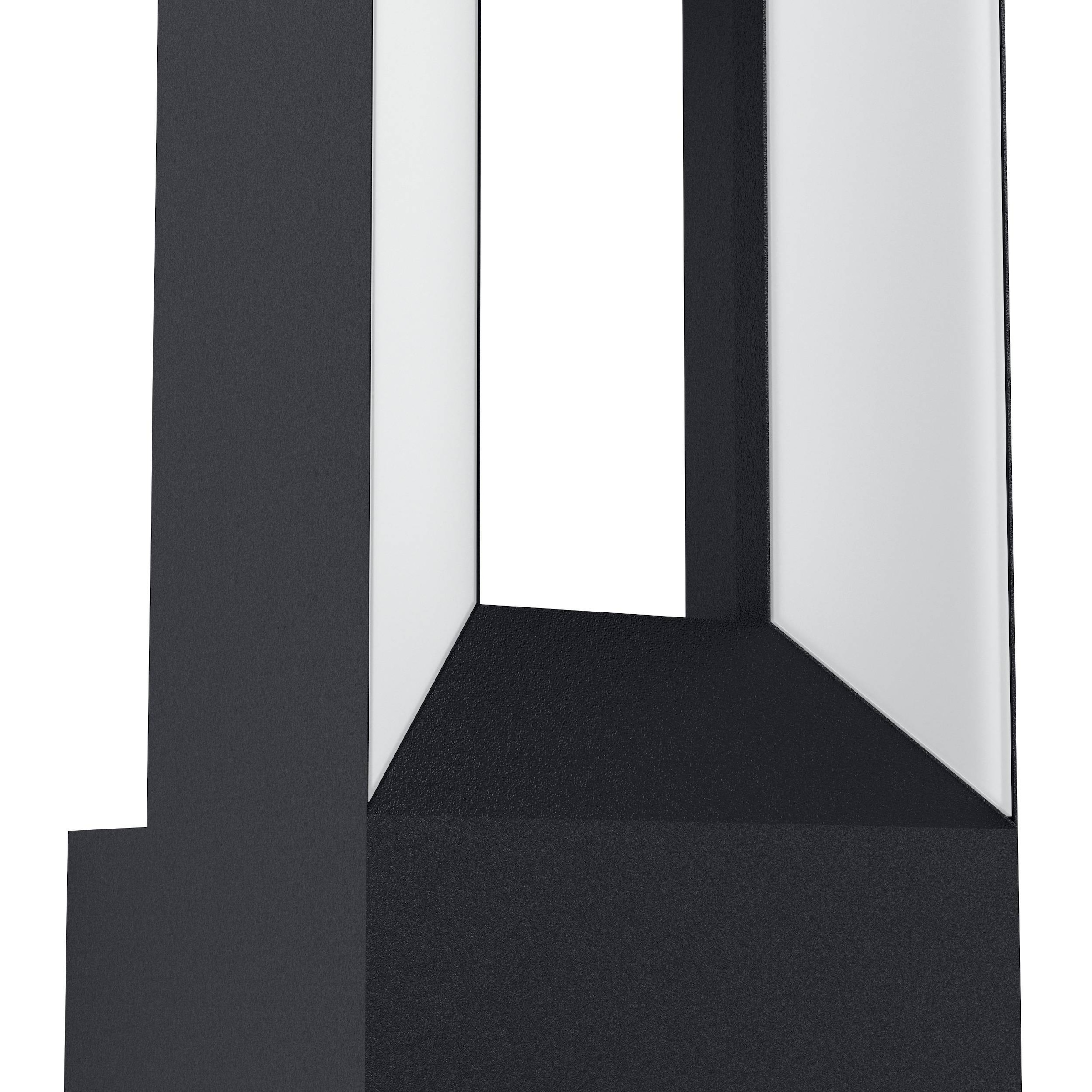 EGLO Wandleuchte »Riforano Wandlampe, Aluminum-Guss und Kunststoff, IP44, Außenleuchte« LED-Modul 1 Stk. Warmweiß Wand-/Deckenleuchte - L11 x H29 x AL8,5 cm - schwarz - 2X5W inkl.