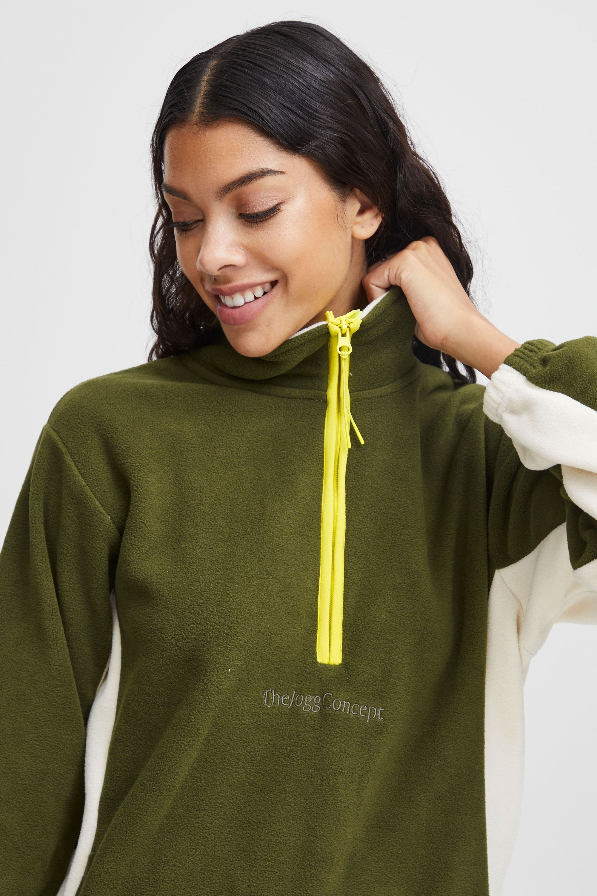 TheJoggConcept Fleecejacke »Fleecejacke JCClara«, ohne Kapuze