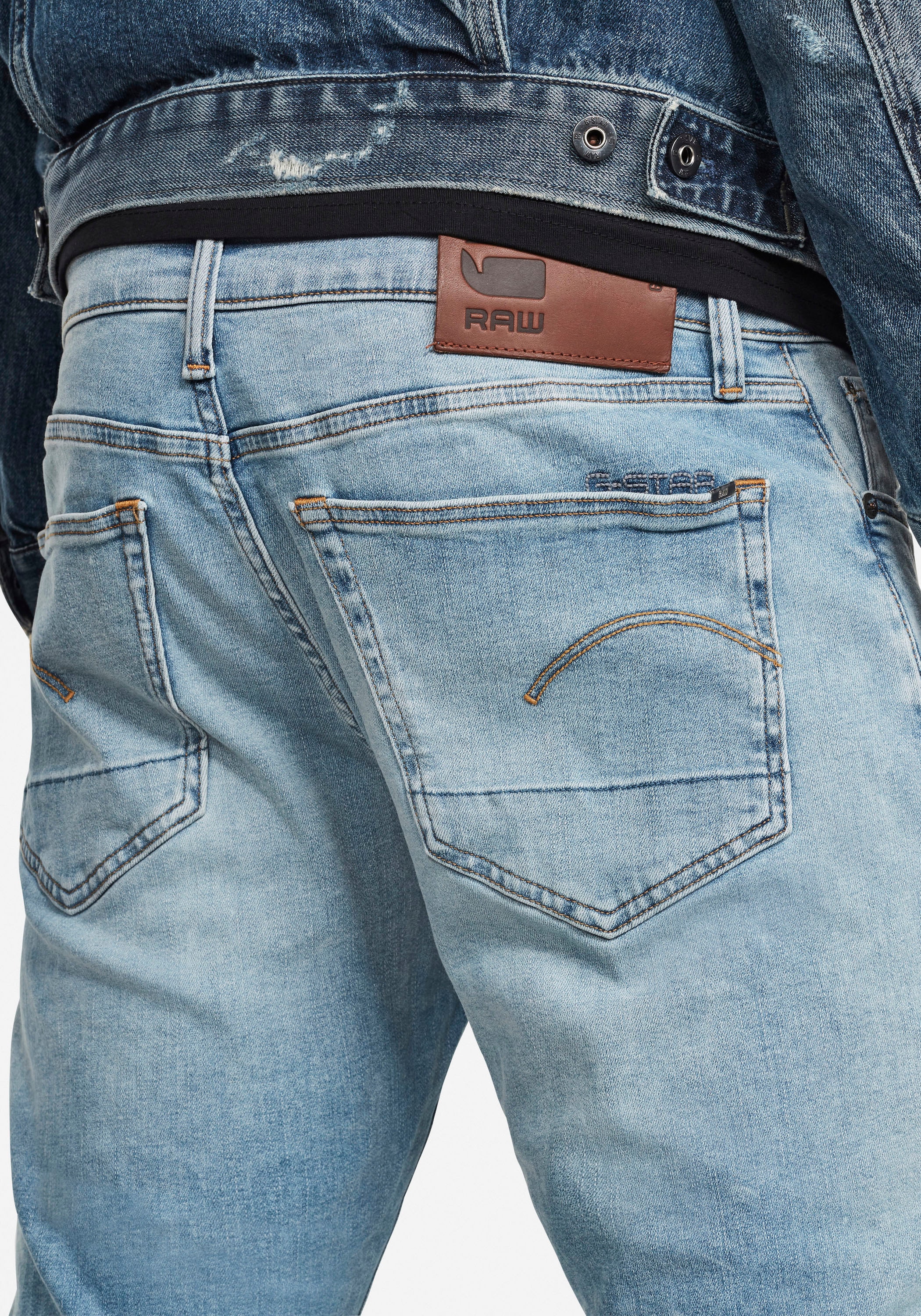 G-STAR Slim-fit-Jeans »3301 Slim«, mit toller Waschung und Elasthan