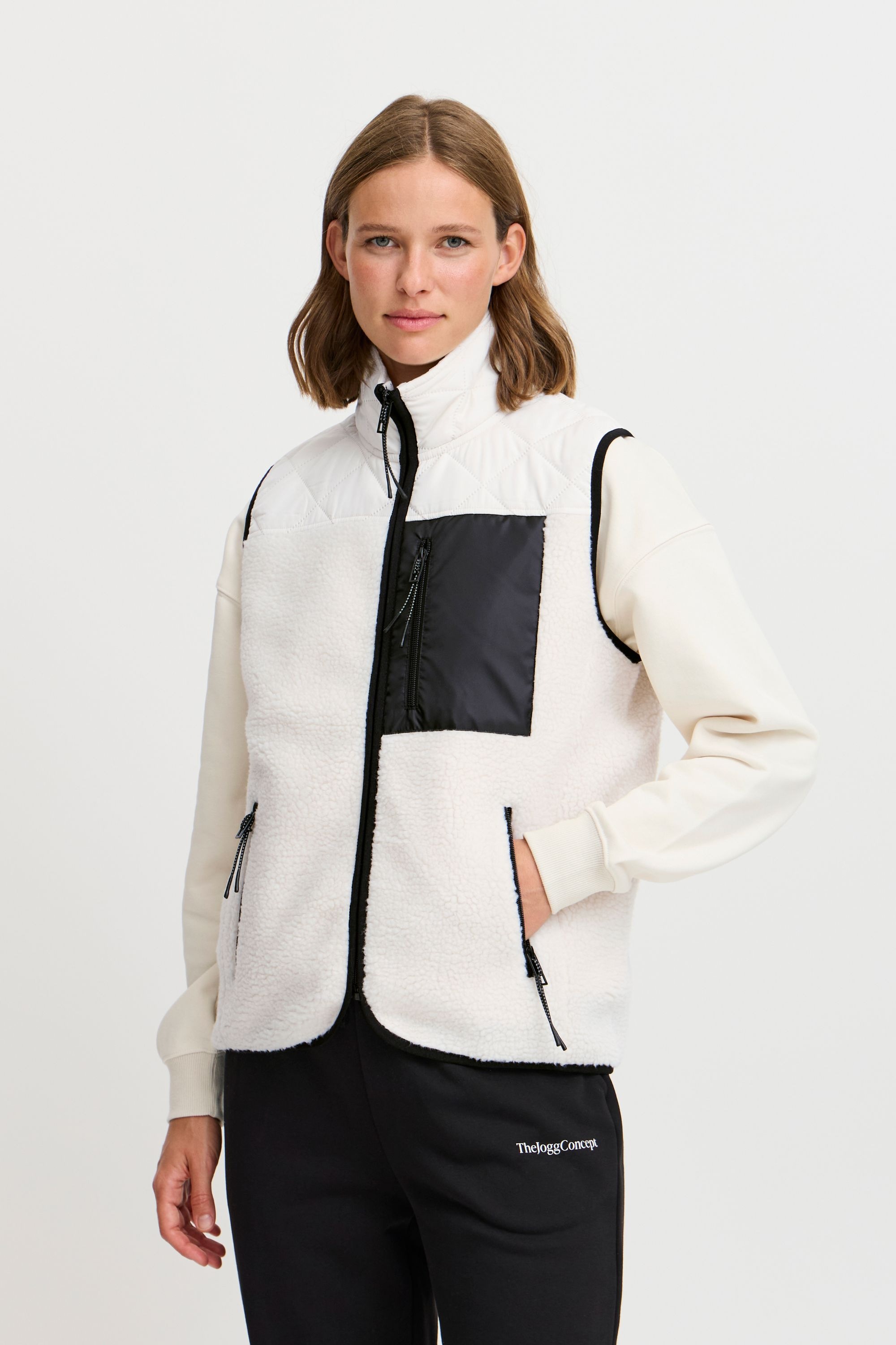 TheJoggConcept Fleeceweste »Fleeceweste JCBERRI WAISTCOAT 6«