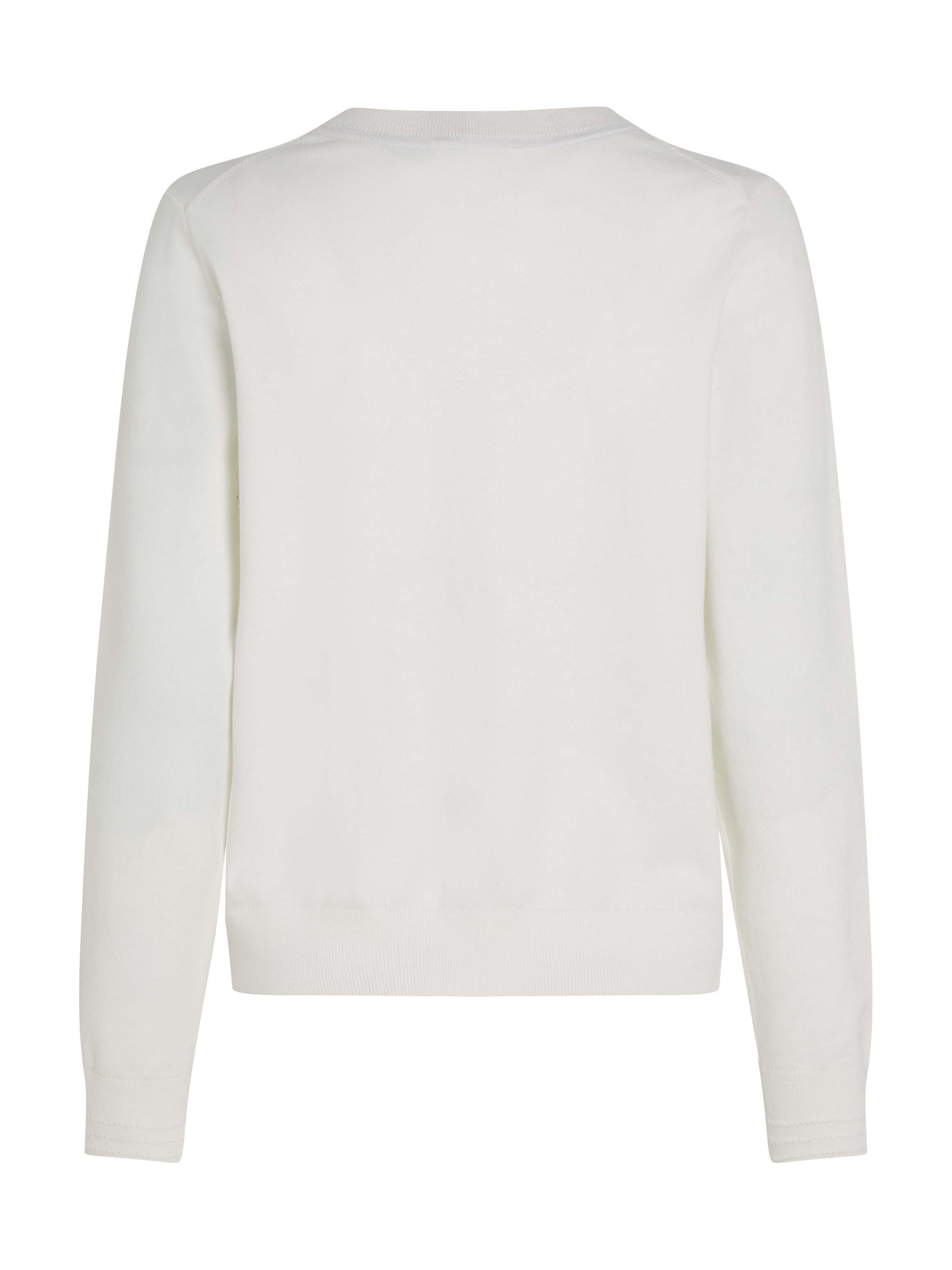 Tommy Hilfiger Cardigan »CO JERSEY STITCH CARDIGAN«, mit Logostickerei