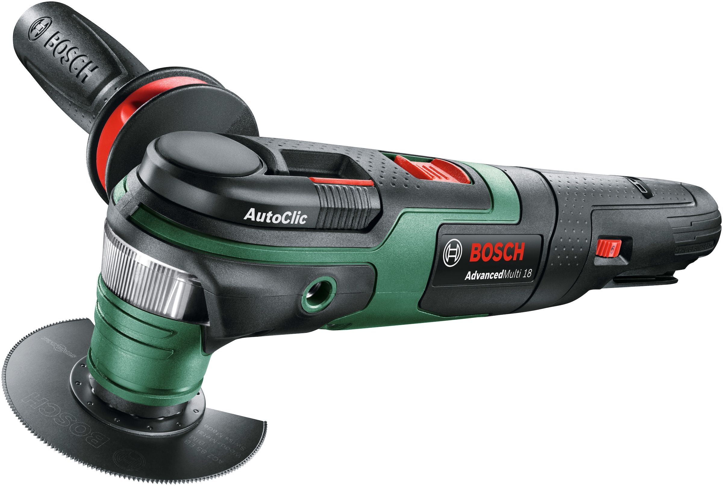 Bosch Home & Garden Akku-Multifunktionswerkzeug »AdvancedMulti 18«, (Set), mit Zubehörset, Akku 18V/2,5 Ah und Ladegerät