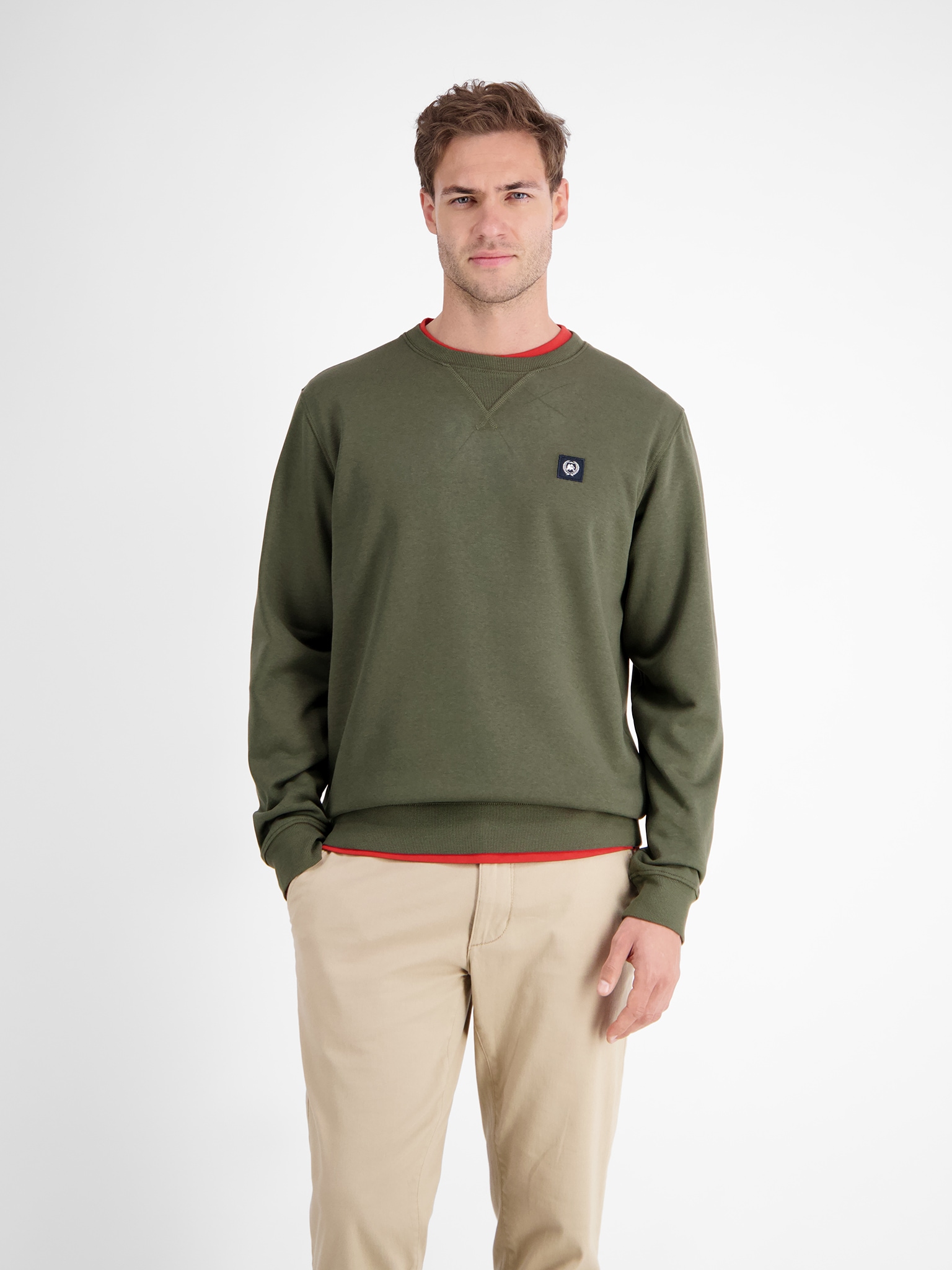 LERROS Sweatshirt , mit Logo-Badge
