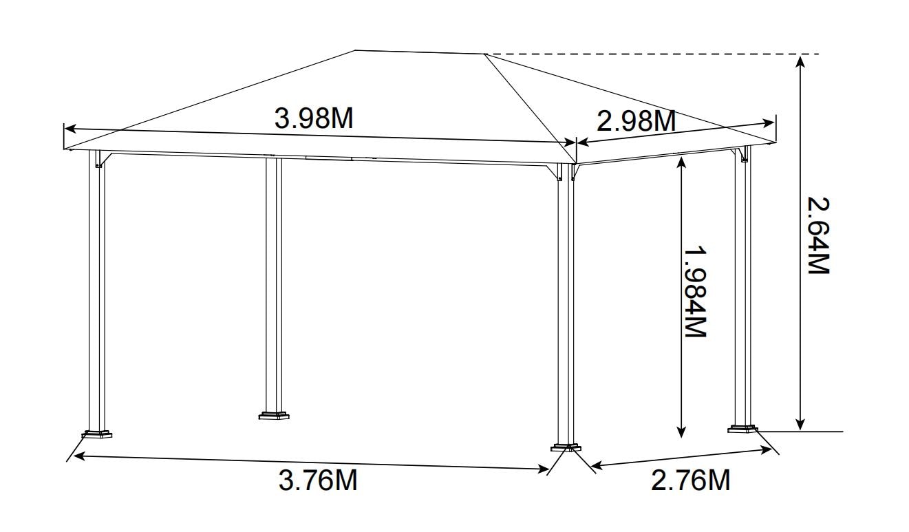 KONIFERA Pavillon »Sevilla« verschiedene Größen