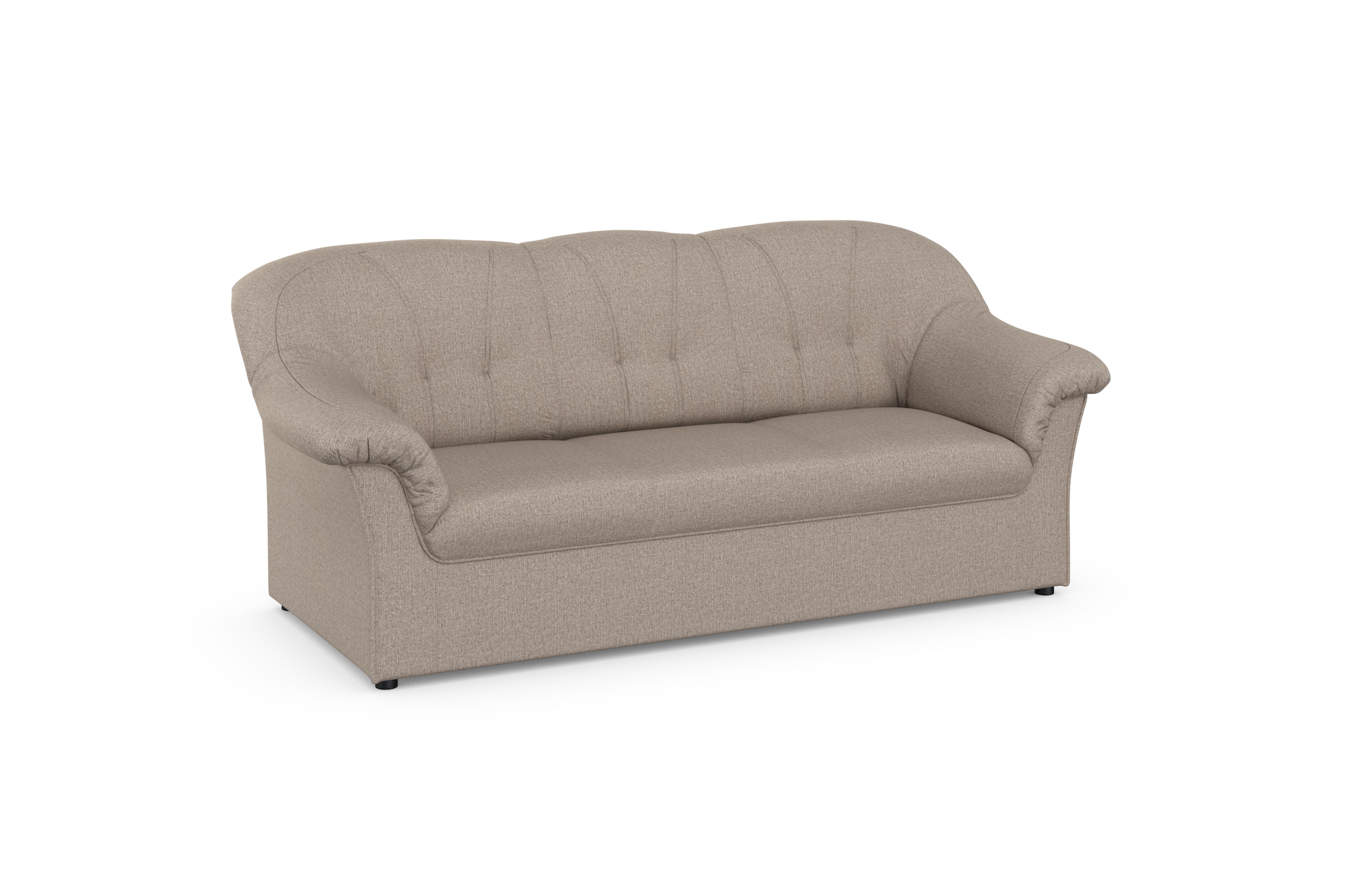 DOMO collection 3-Sitzer »Pegnitz für kleine Räume, Breite 185cm«, zeitlos, elegante Armlehnen, komfortabel