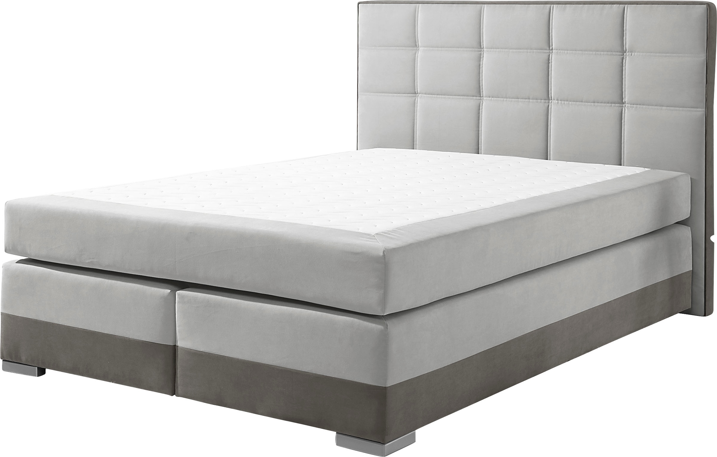 INOSIGN Boxspringbett, inklusive Topper und Wendekissen