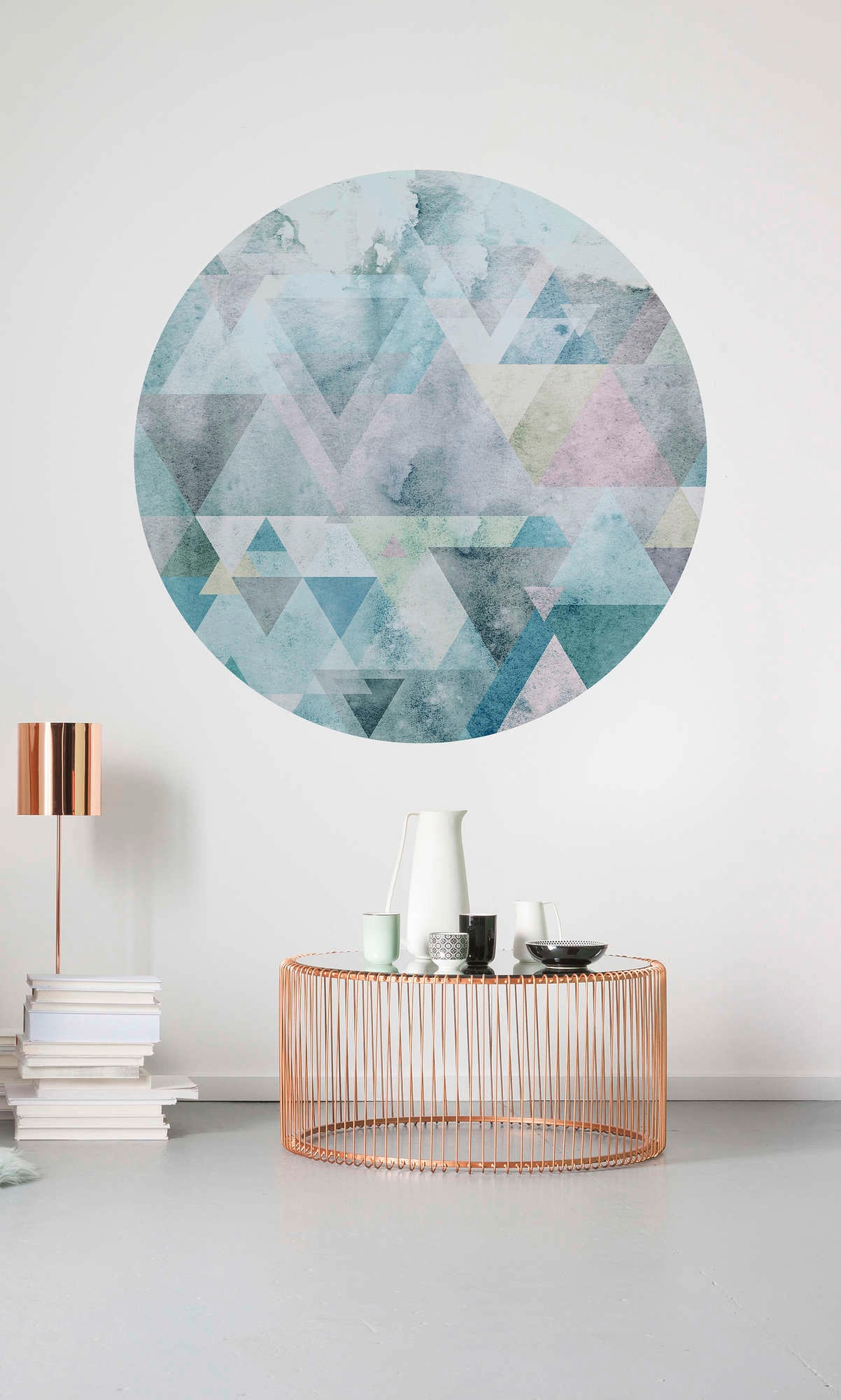 Komar Vliestapete »Vlies selbstklebend - Blueprism - Größe 125 x 125 cm«, bedruckt, Wohnzimmer, Schlafzimmer