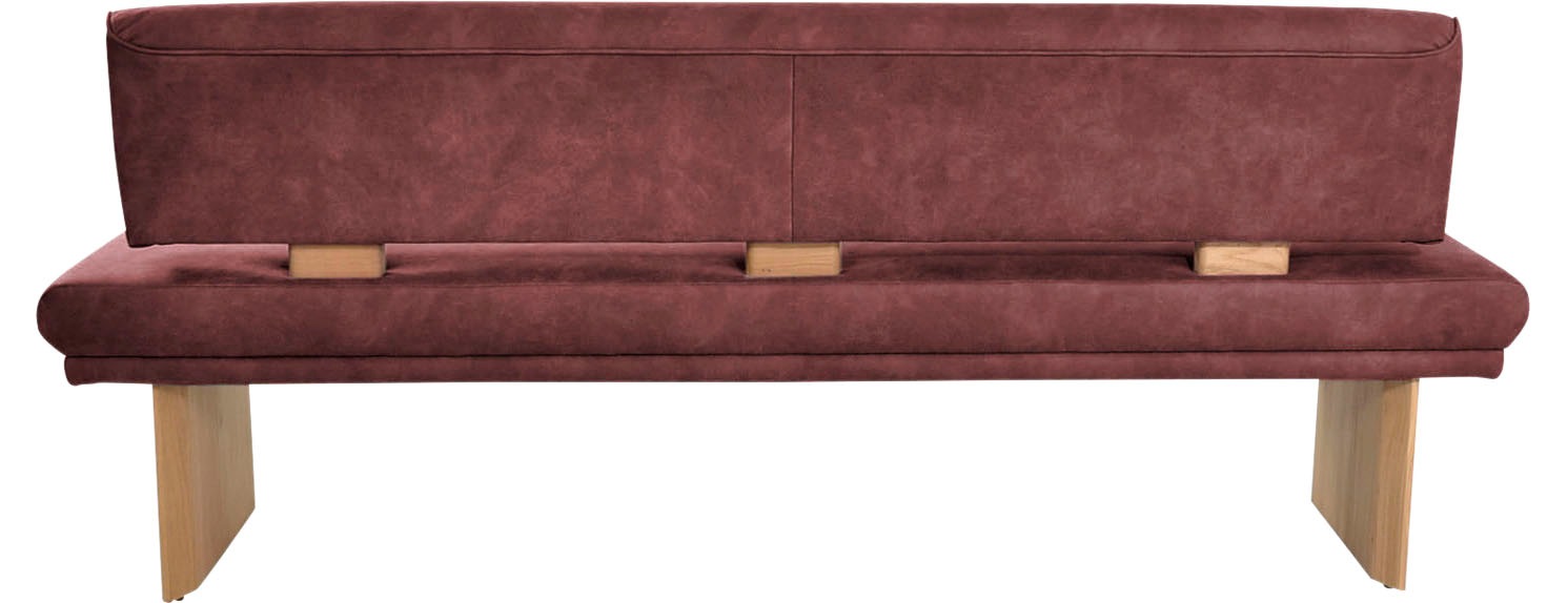 K+W Komfort & Wohnen Polsterbank »Longbeach«, (1 St.), Spitzkissenoptik im Sitz, wahlweise in der Breite 204cm oder 224cm