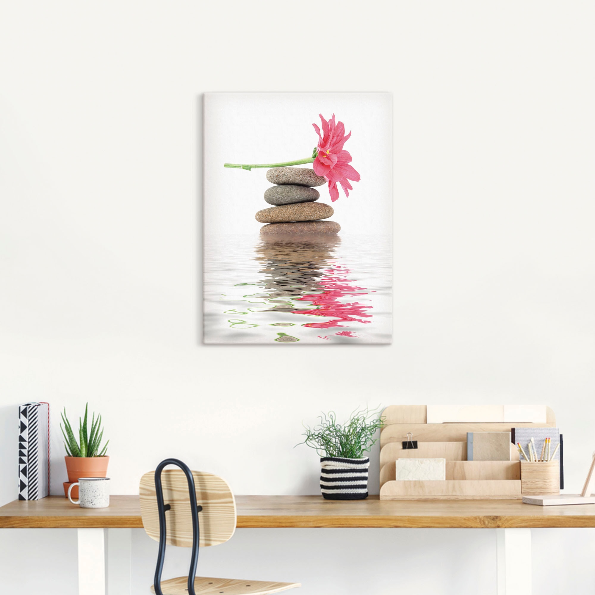 Artland Wandbild »Zen Spa Steine mit Blumen I«, Zen, (1 St.), als Alubild,  Leinwandbild, Wandaufkleber oder Poster in versch. Größen bequem kaufen
