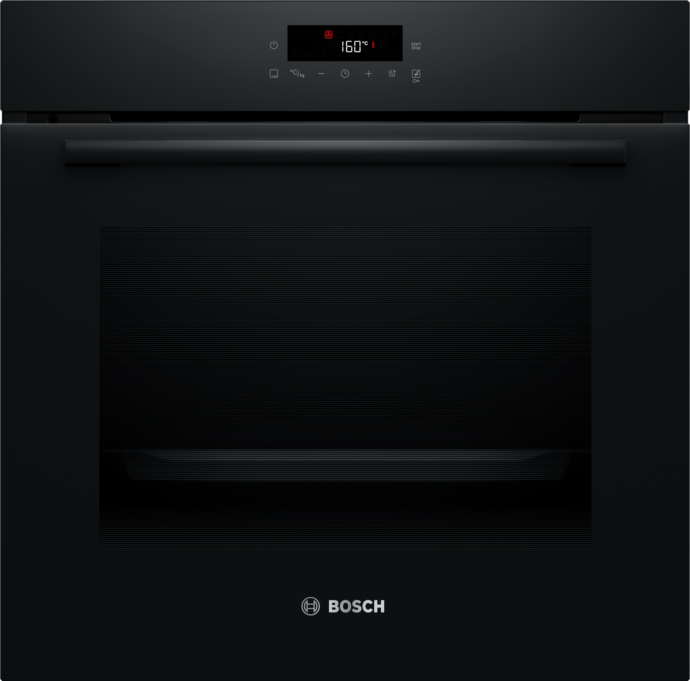 BOSCH Pyrolyse Backofen Serie 2 "HBA572BB4" mit Teleskopauszug nachrüstbar Einfache Touch-Bedienung & 3D-Heißluft für beste Backergebnisse