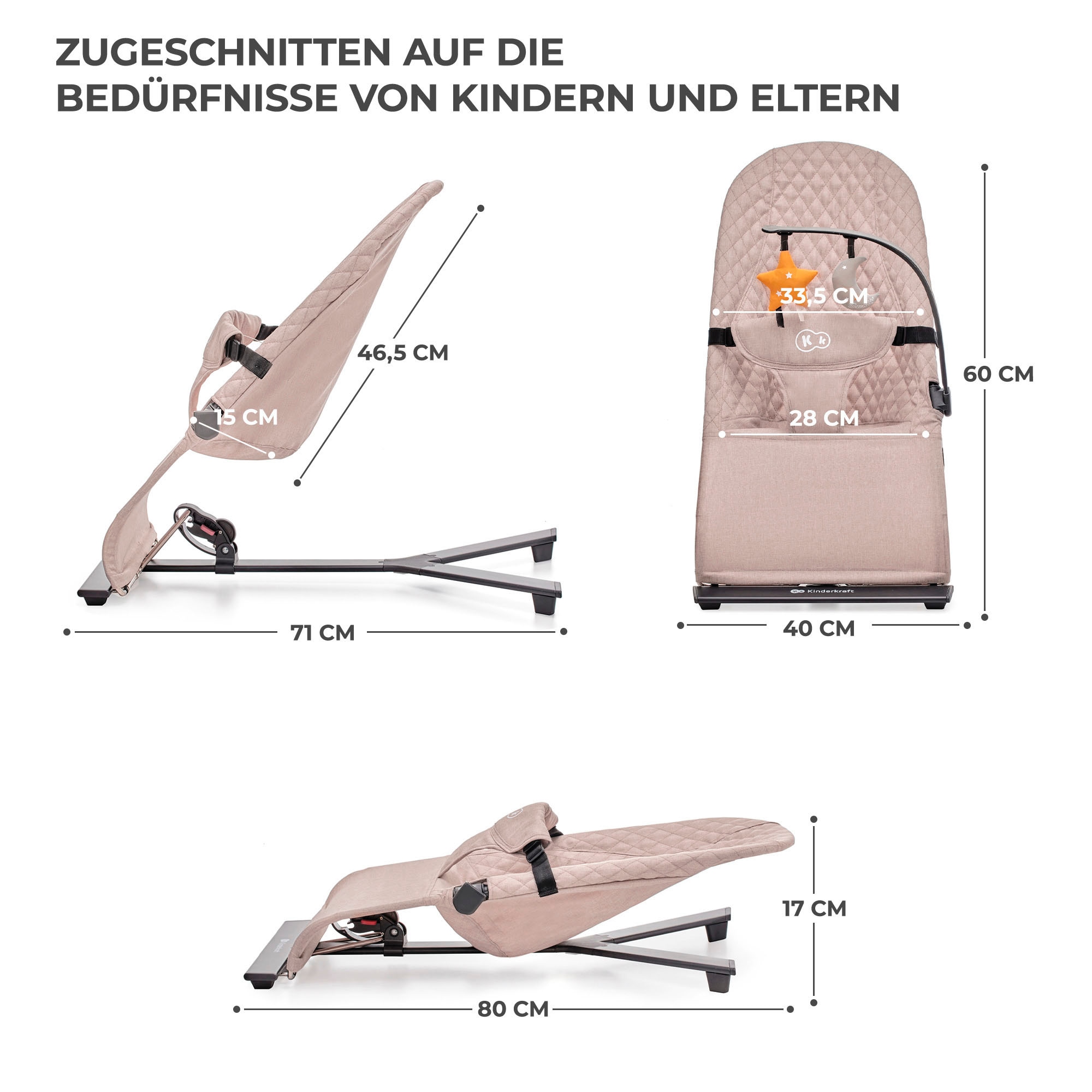 Kinderkraft Babywippe »MIMI«, bis 9 kg