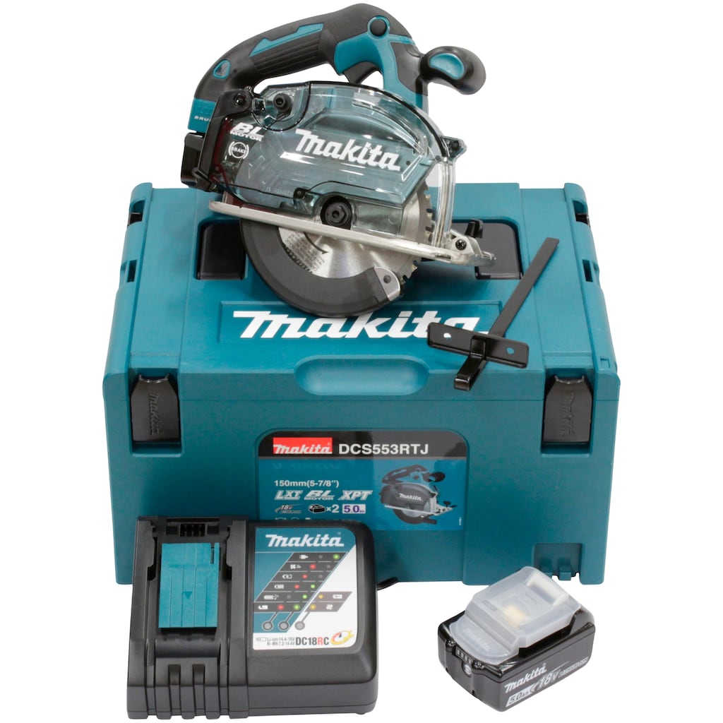 Makita Akku-Handkreissäge »DCS553RTJ«, (Set)