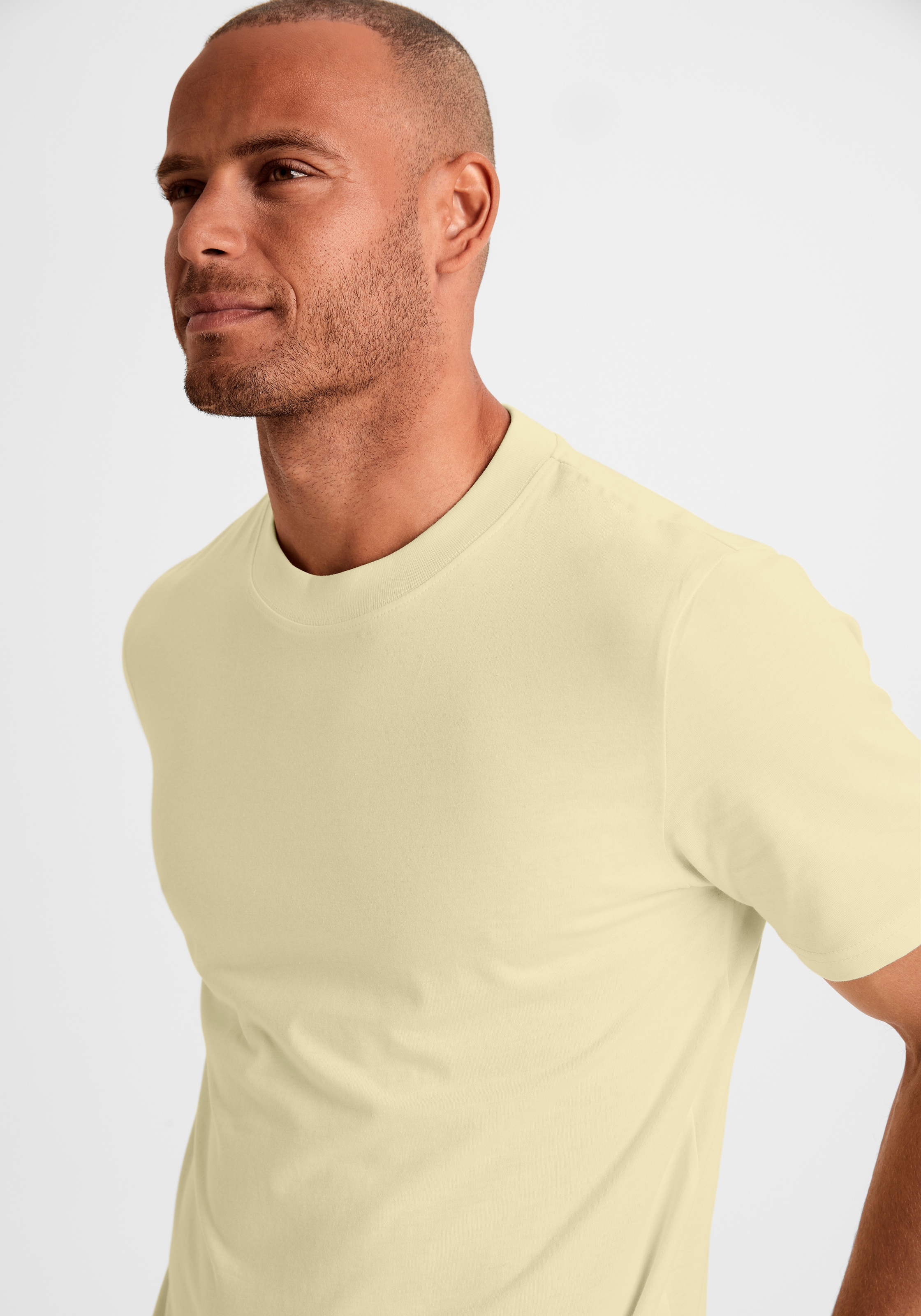 KangaROOS T-Shirt, (2er-Pack), Freizeitshirt mit Kurzarm, Rundhals aus reine Baumwolle