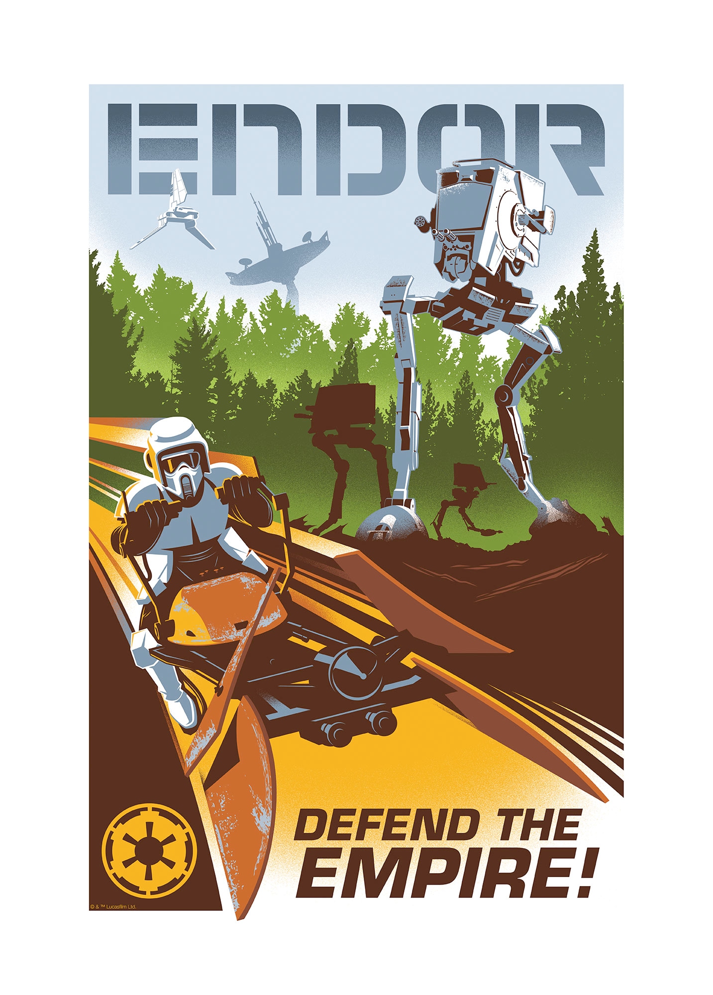 Komar Wandbild »Star Wars Defend the Empire«, Disney, (Set, 1 St.), 50 x 70 cm (Breite x Höhe) - Kinderzimmer, Dekoration