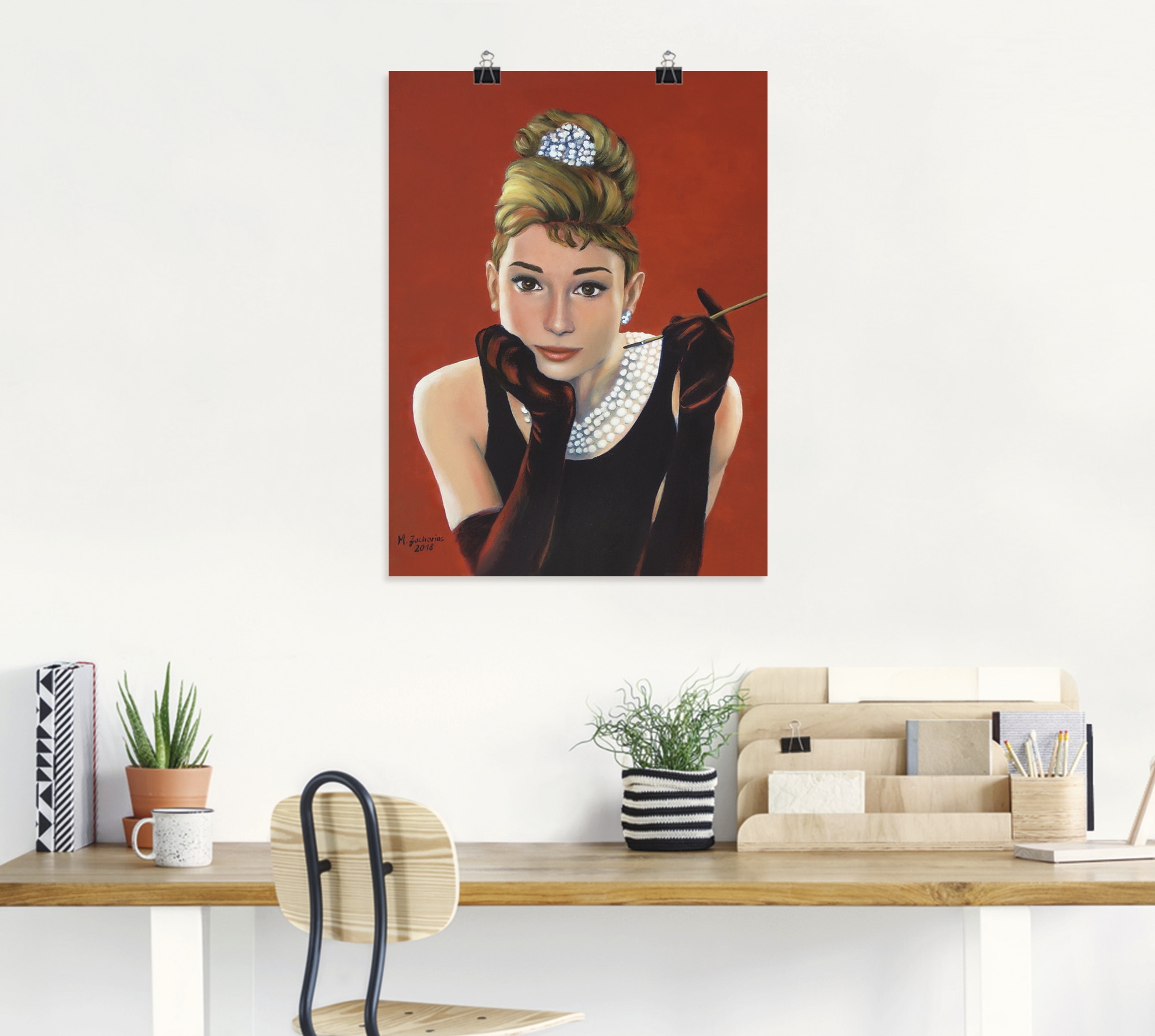 Artland Poster »Audrey Hepburn Porträt« Stars 1 Stk. tlg. ohne Rahmen