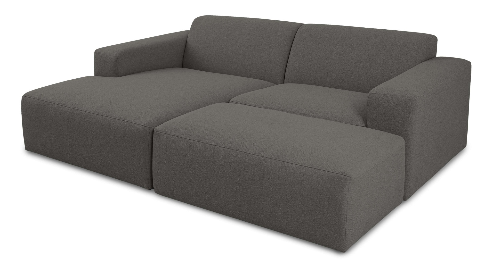INOSIGN Ecksofa »Koa,228cm, L-Form, Modulsofa, Webstoff, Cord«, Designsofa, Set, Hocker inklusive, weicher Lounge-Sitzkomfort