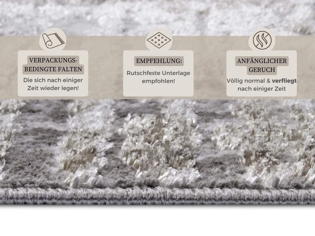 HANSE Home Teppich »Abstract« rechteckig 13 mm Höhe strapazierfähig, pflegeleicht, robust, glänzend