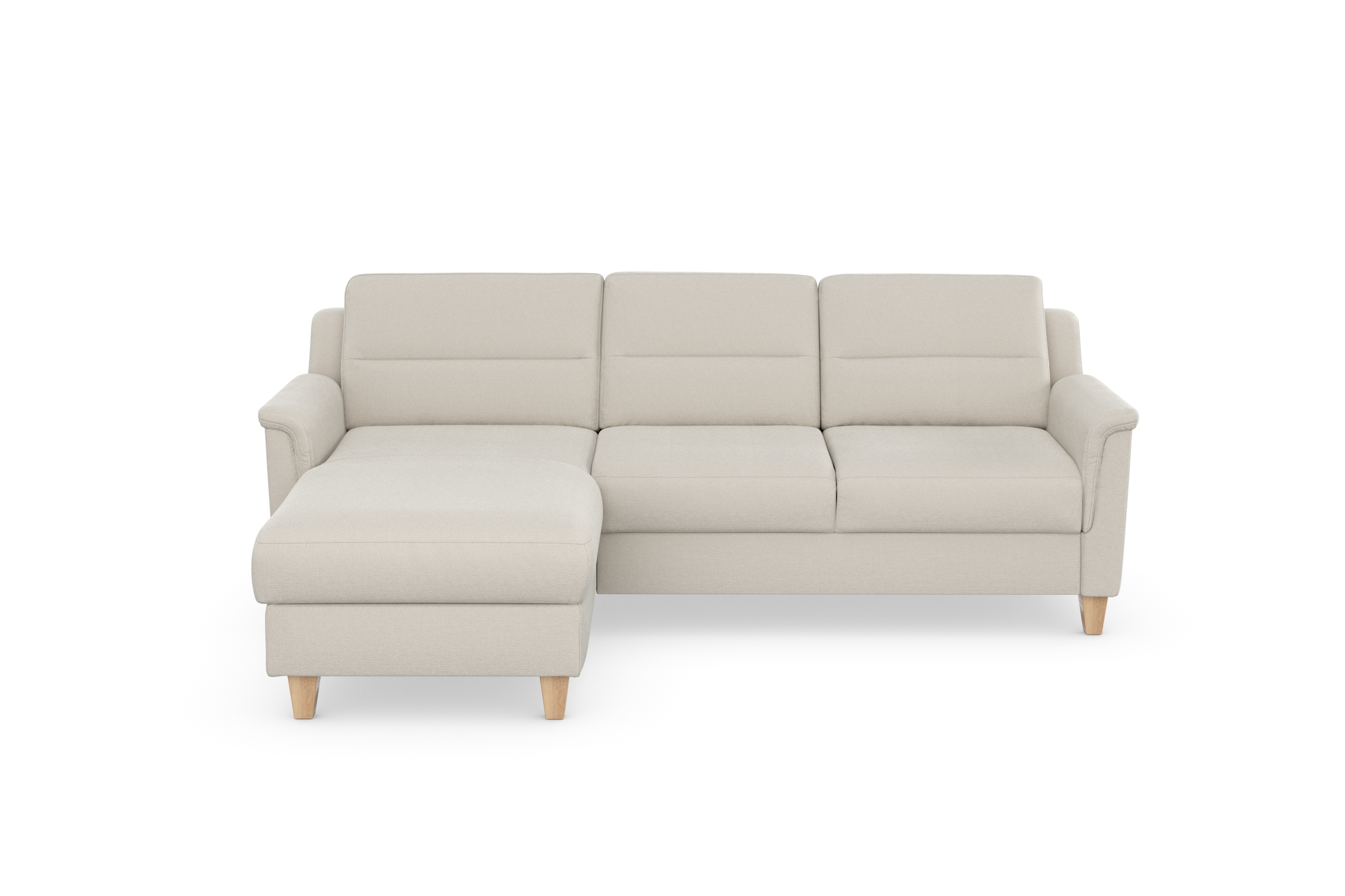 sit&more Ecksofa »Farö L-Form«, inklusive Federkern, wahlweise mit Bettfunktion und Bettkasten