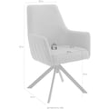 MCA furniture 4-Fußstuhl »Reynosa«, (Set), 2 St., Esszimmerstuhl 360°drehbar mit Nivellierung, Belastbar bis 120 kg