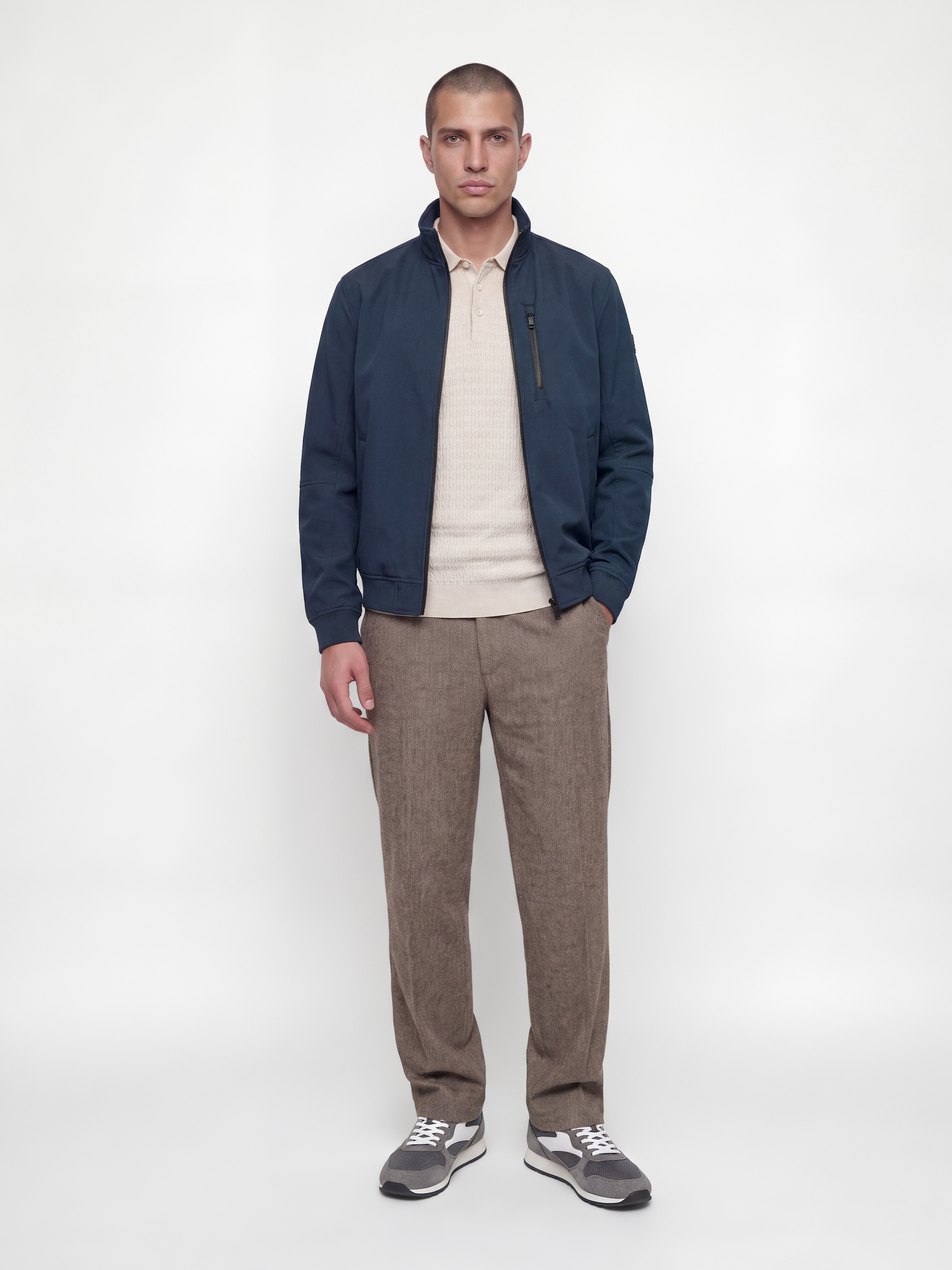Jack & Jones Softshelljacke »JJELIAM SOFTSHELL BOMBER NOOS« Kunstfaser, regular fit