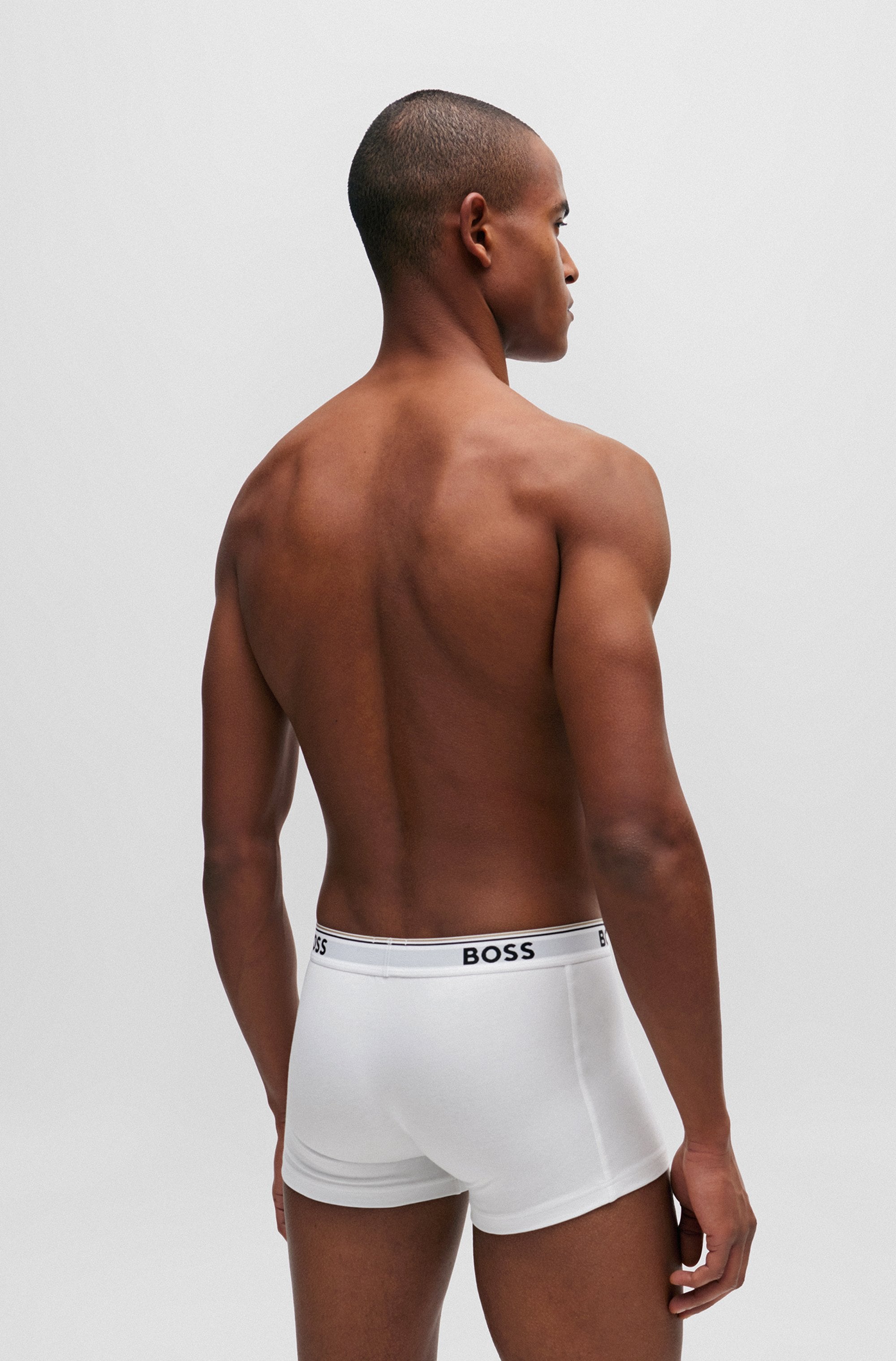 BOSS Boxer »TRUNK 3 PACK«, (3 St.), BOSS Schriftzug auf dem Bund