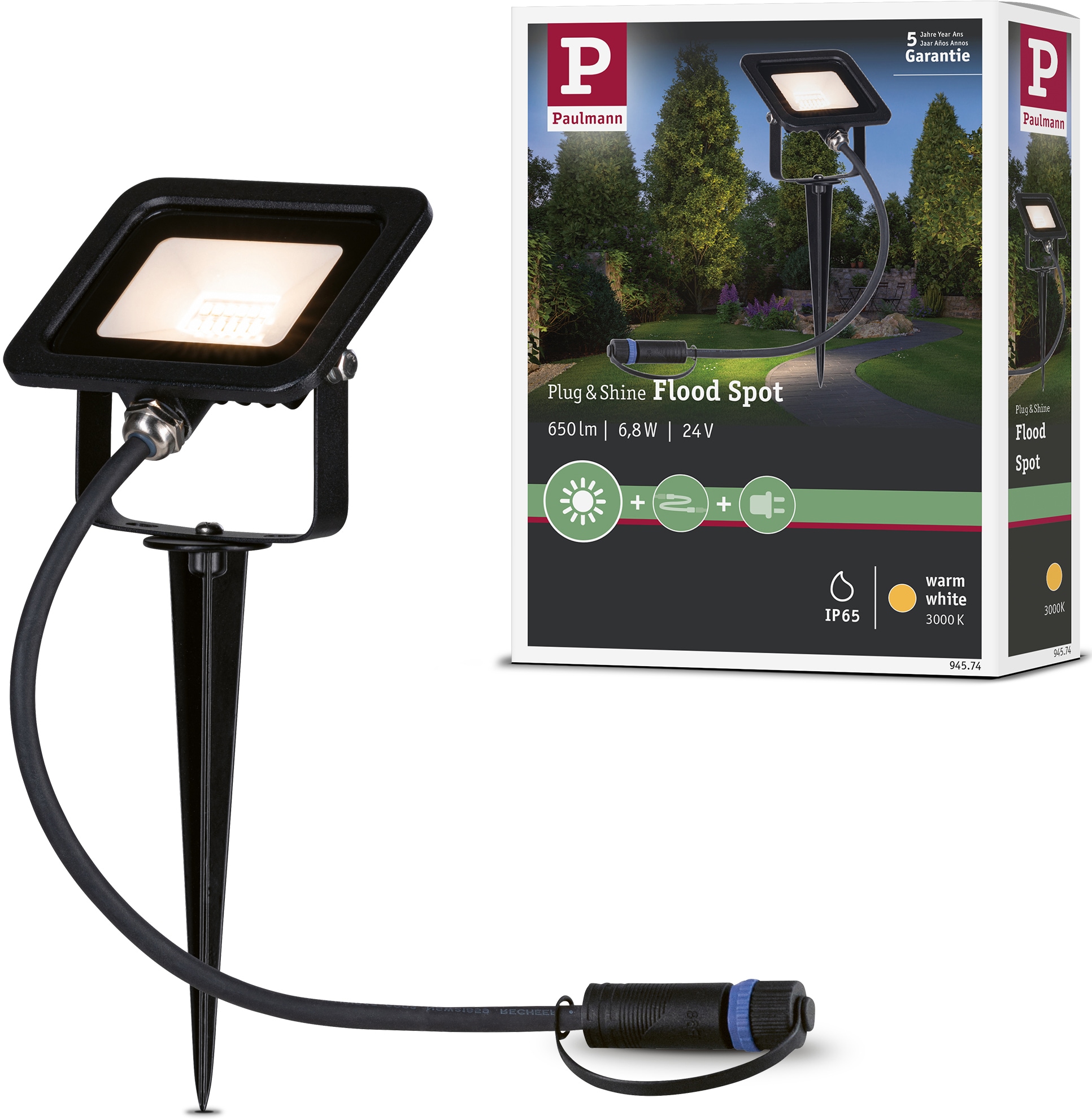 LED Gartenstrahler »Flood«, 1 flammig, Leuchtmittel LED-Modul | LED fest integriert,...