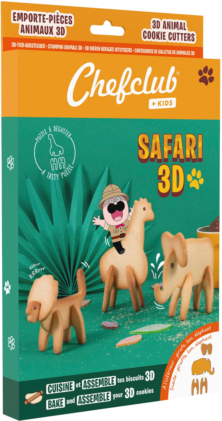 Ausstechform »Keksausstecher Safari 3D«, Edelstahl, (Set, 8 St.)