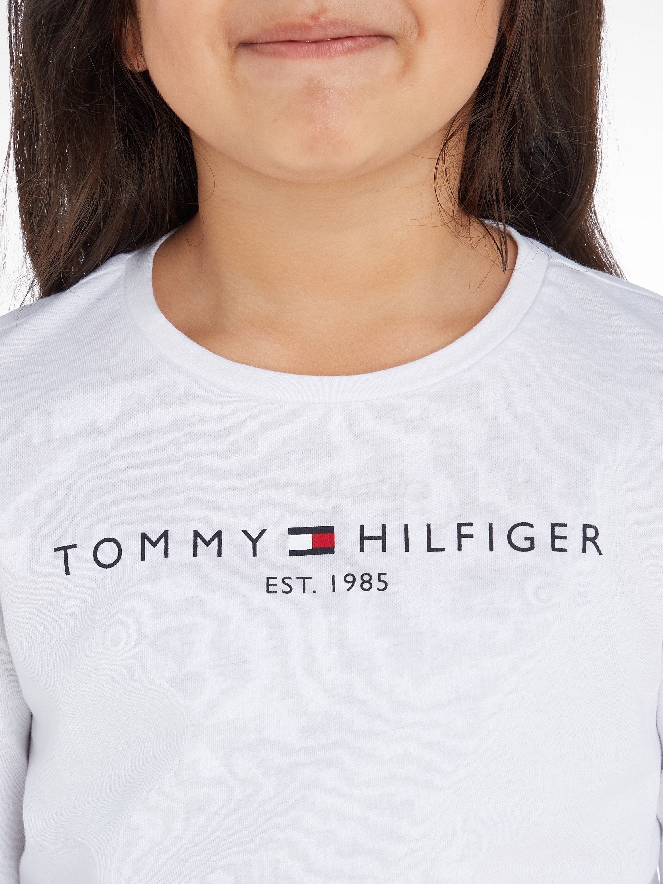 Tommy Hilfiger Langarmshirt »ESSENTIAL TEE L/S«, mit Tommy Hilfiger Logo-Schriftzug