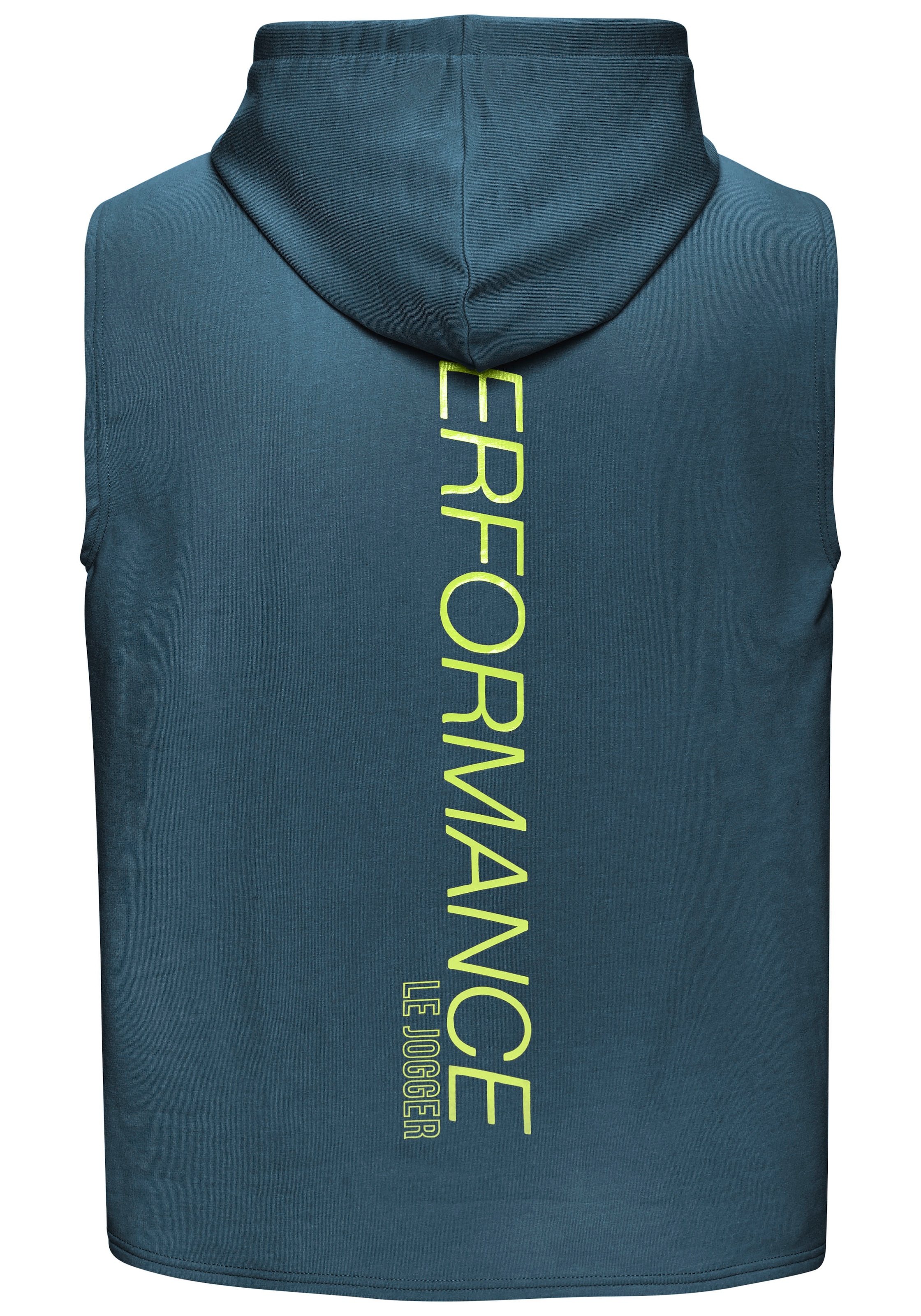 Le Jogger Performance Kapuzensweatshirt , ohne Ärmel und mit kontrastfarbenen Details
