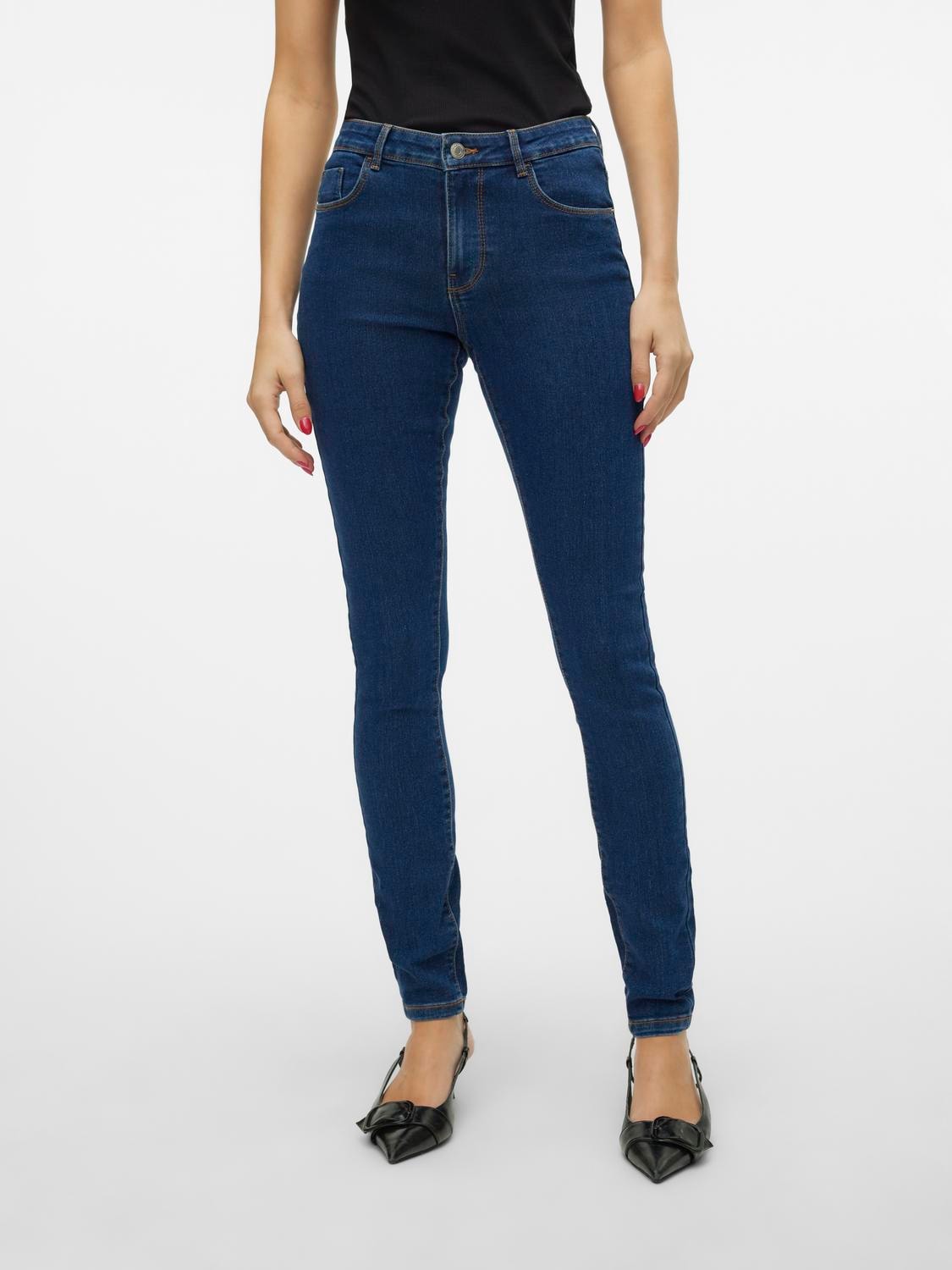 Vero Moda Skinny-fit-Jeans »VMELLY MR SKINNY JEANS BLUE NOOS«