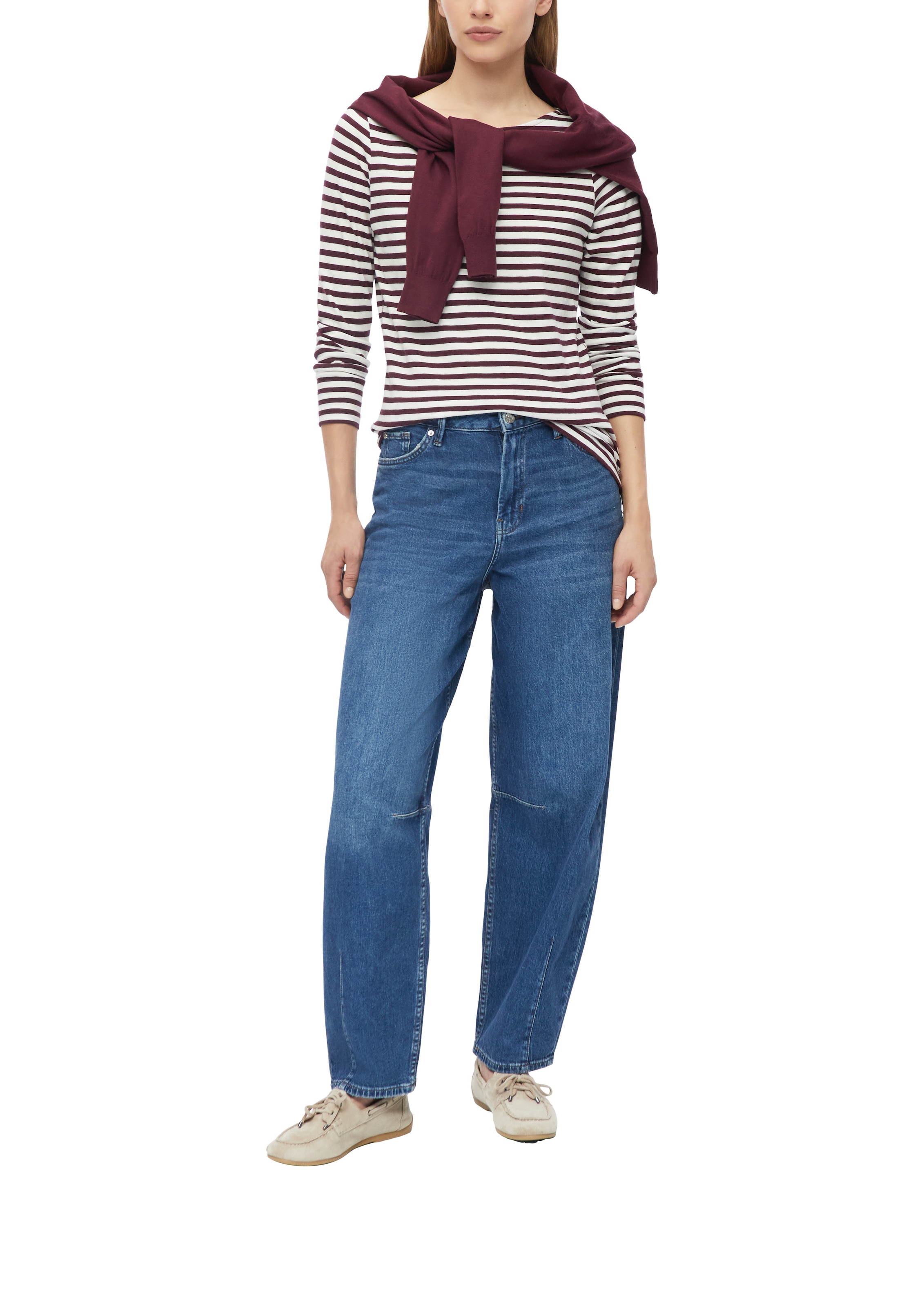 s.Oliver Langarmshirt im Streifen-Muster