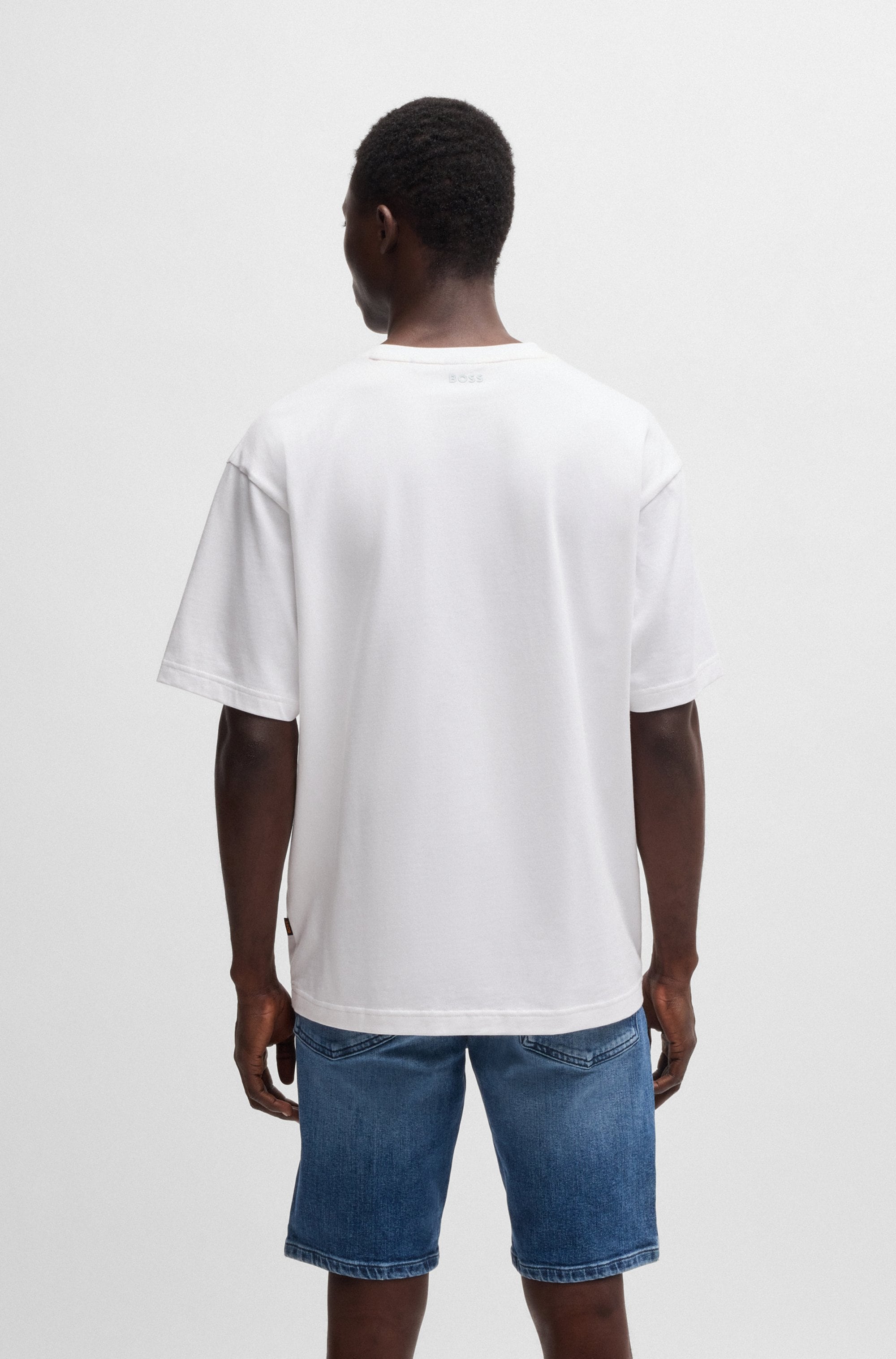 BOSS ORANGE T-Shirt »Te_fishpatch«, mit Logo-Aufnäher