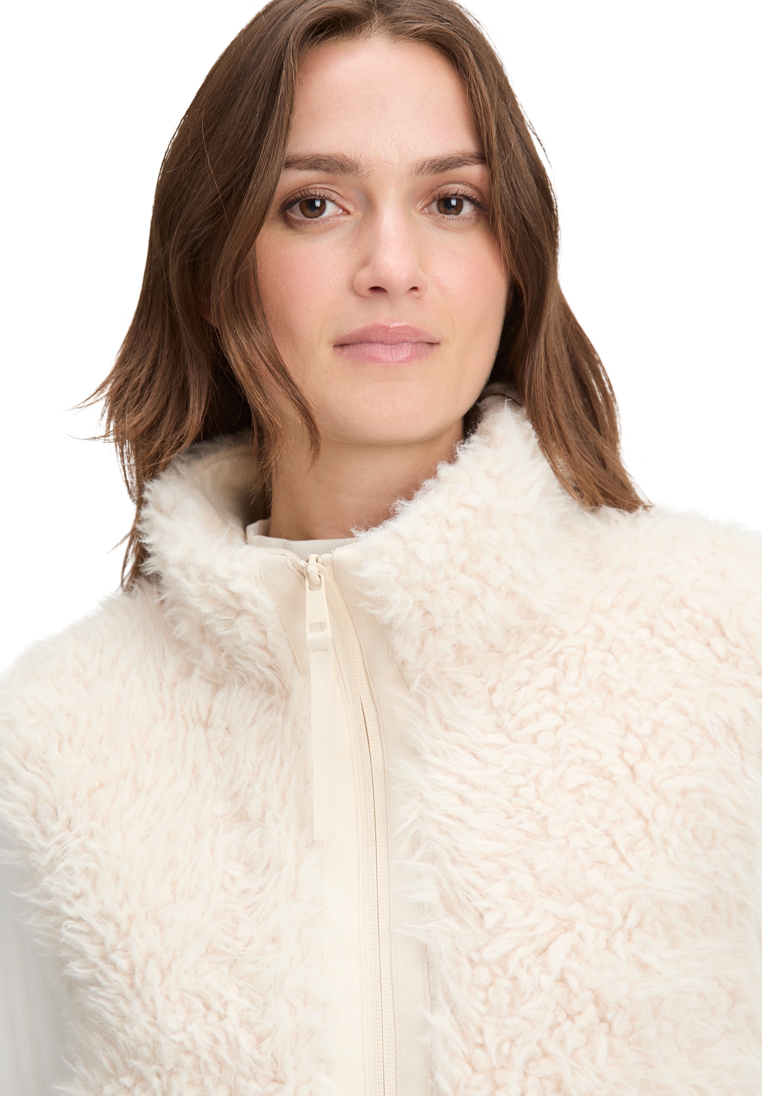 Betty&Co Fellimitatweste »Kunstfell-Weste mit Stehkragen«