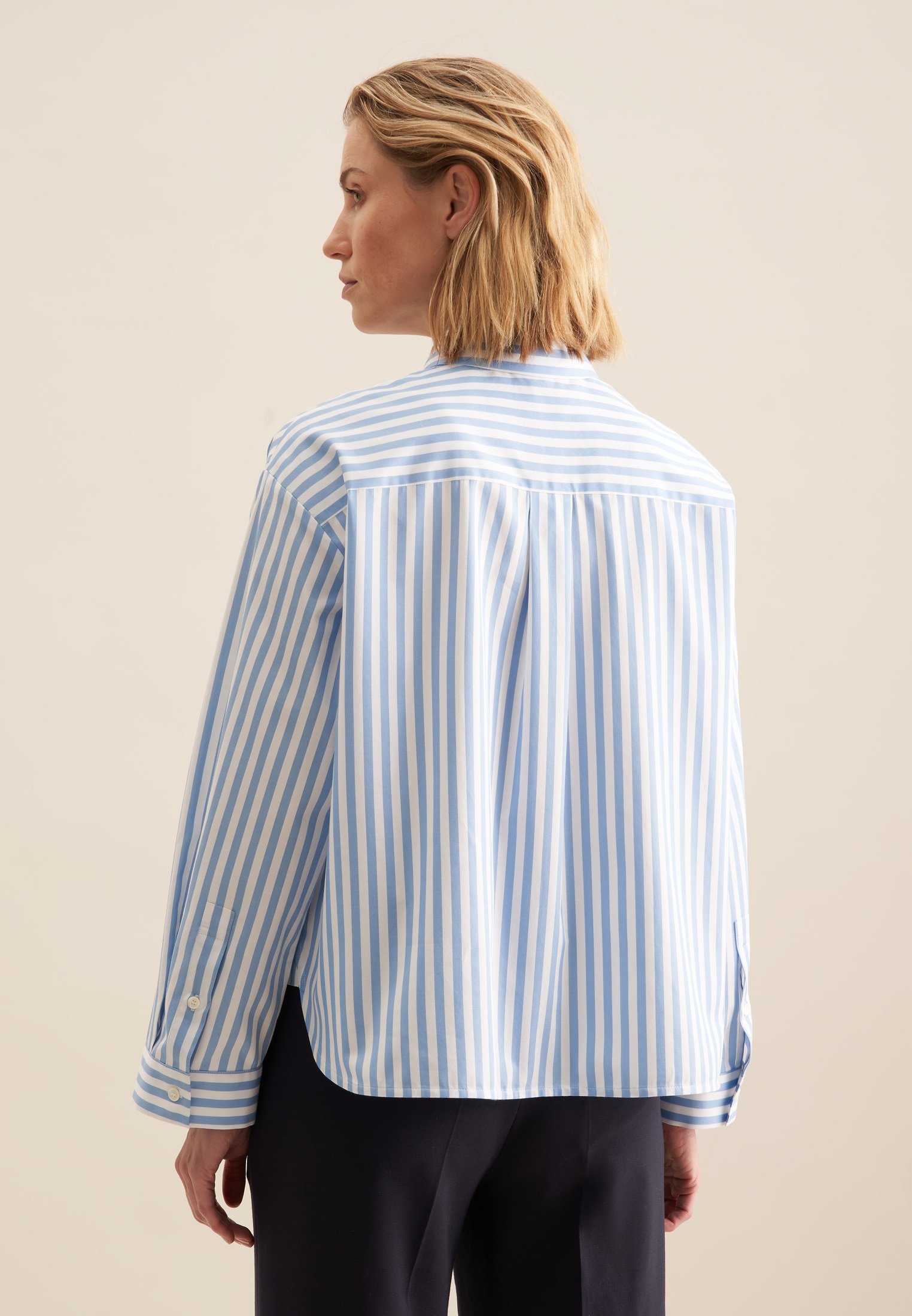 seidensticker Hemdbluse, Kragen Gestreift