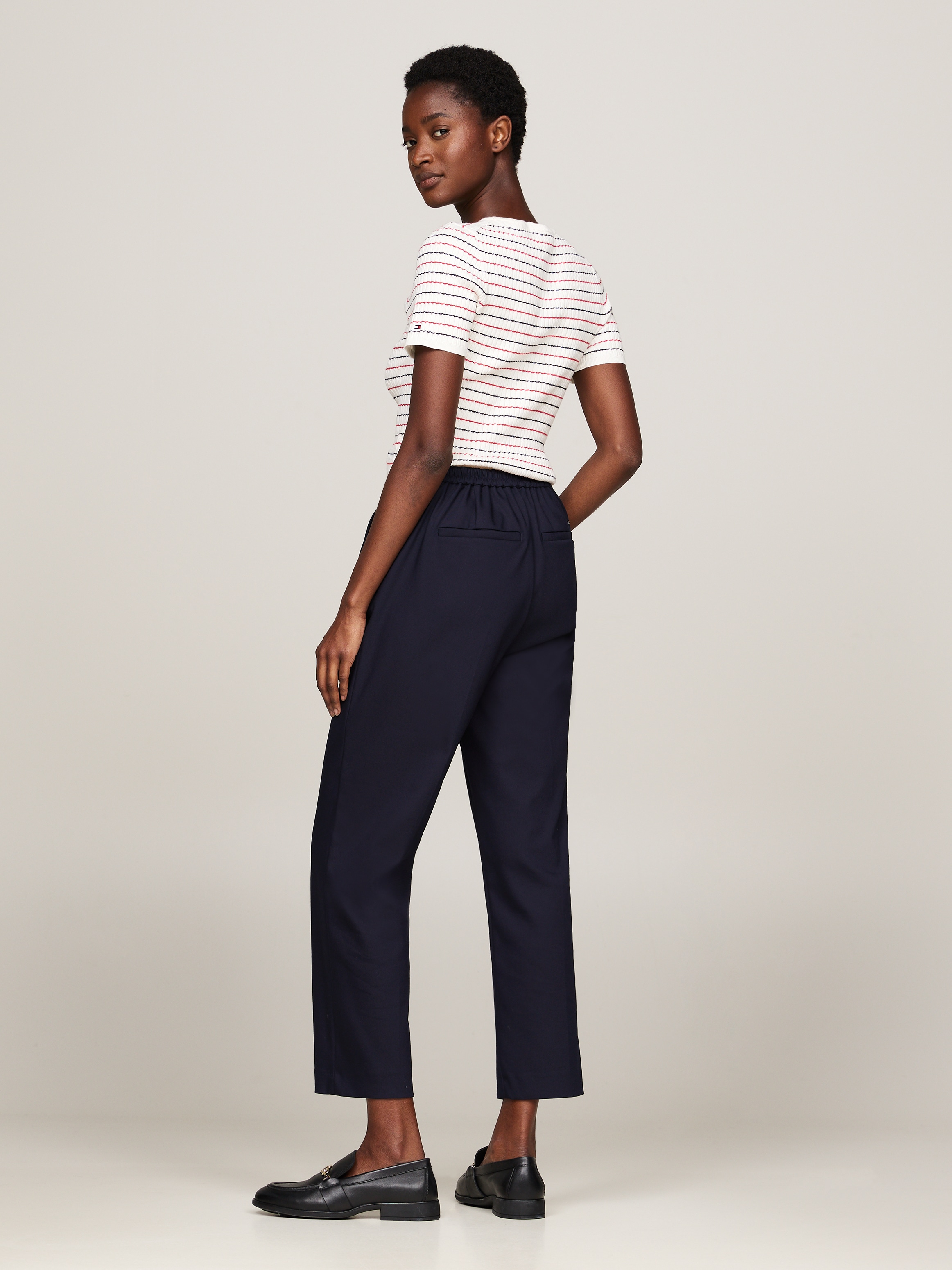 Tommy Hilfiger Chinohose, mit Logostickerei, elastische Pull On Pants