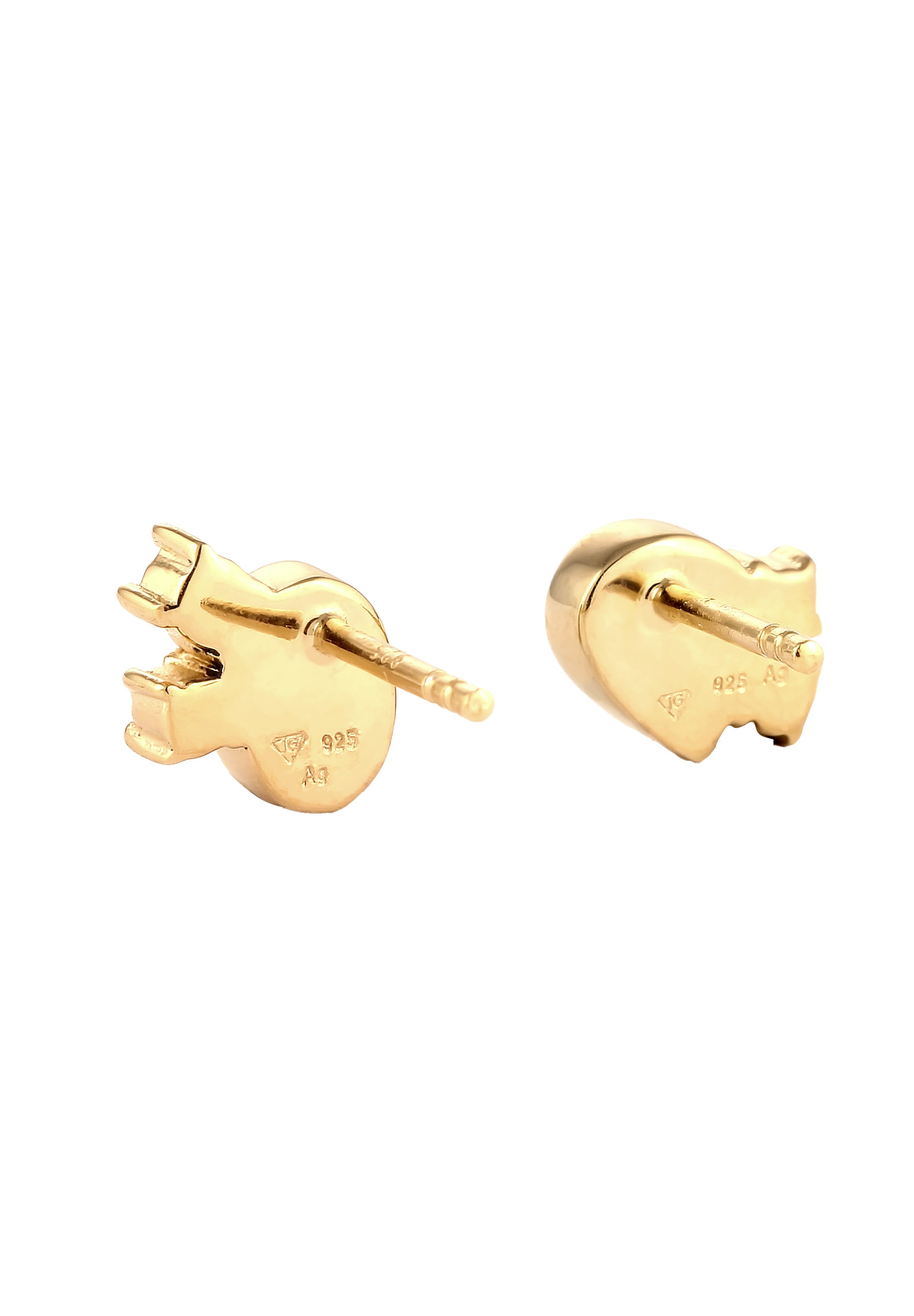 Elli Paar Ohrstecker »Ohrringe Ohrstecker Glas Kristalle Rosa Grün 925 Sterling Silber«