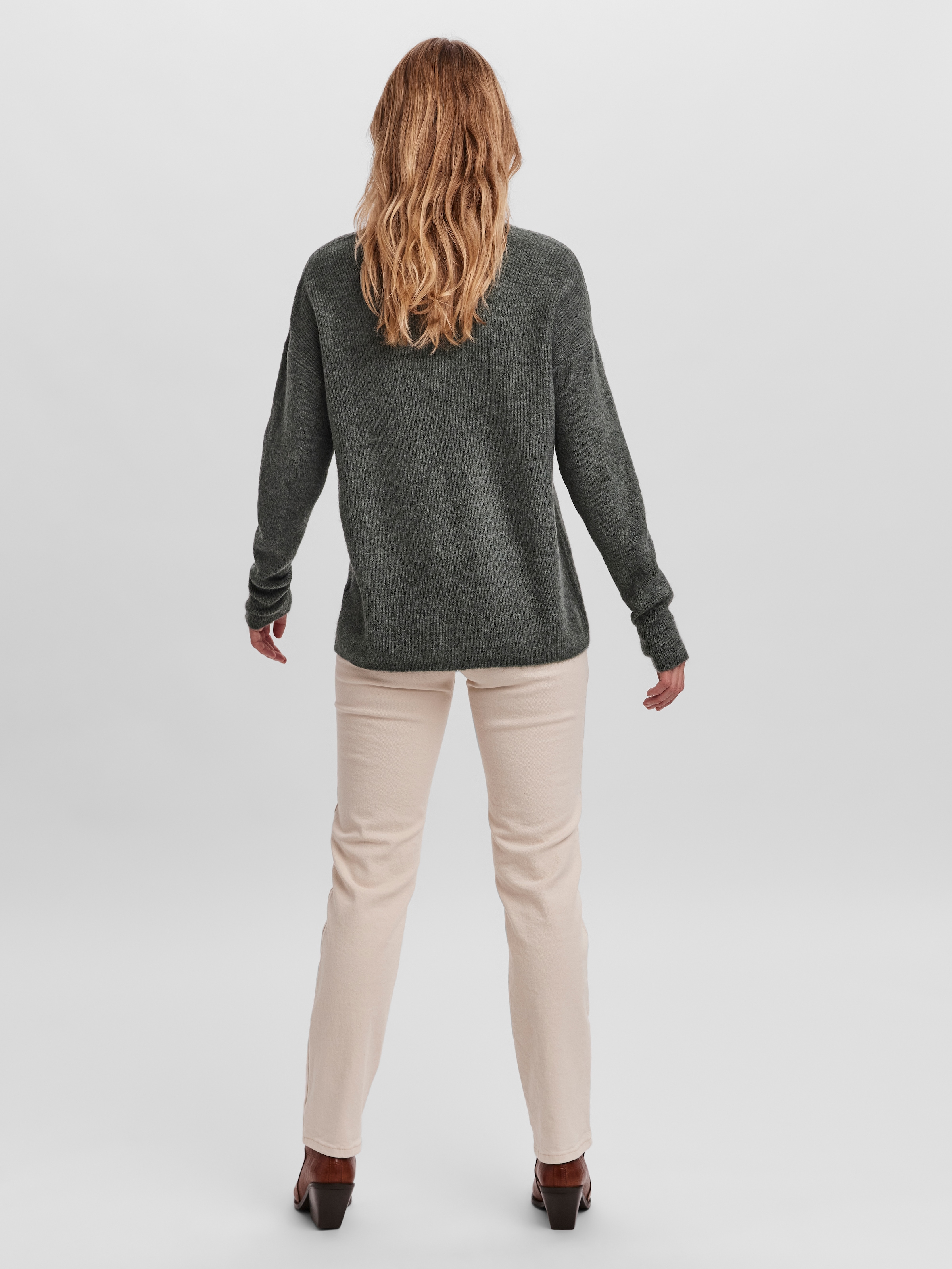 Vero Moda V-Ausschnitt-Pullover »VMCREWLEFILE LS V-NECK BLOUSE NOOS«