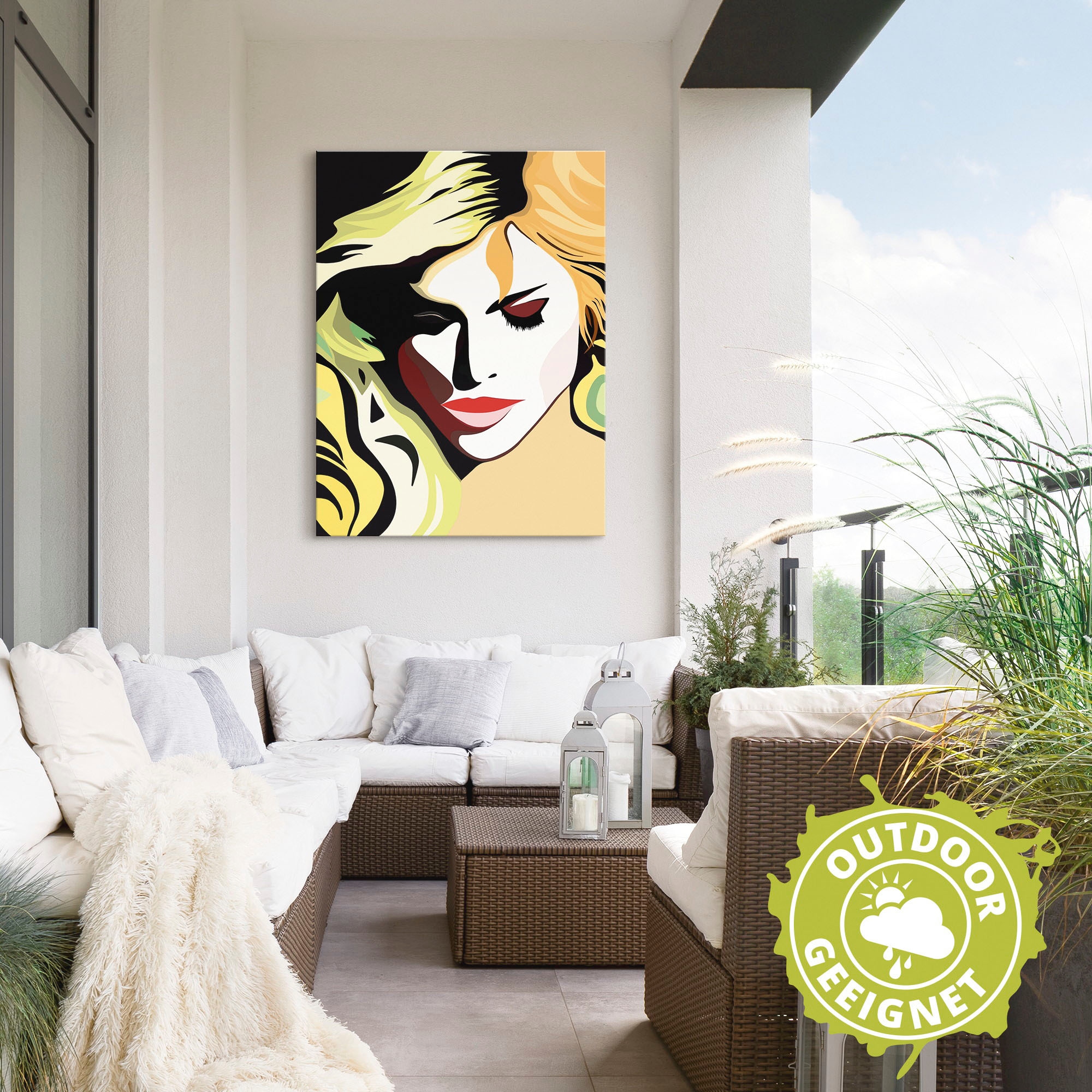 Artland Wandbild »Schöne Frau« Frau 1 Stk. tlg. als Alubild, Leinwandbild in verschied. Größen