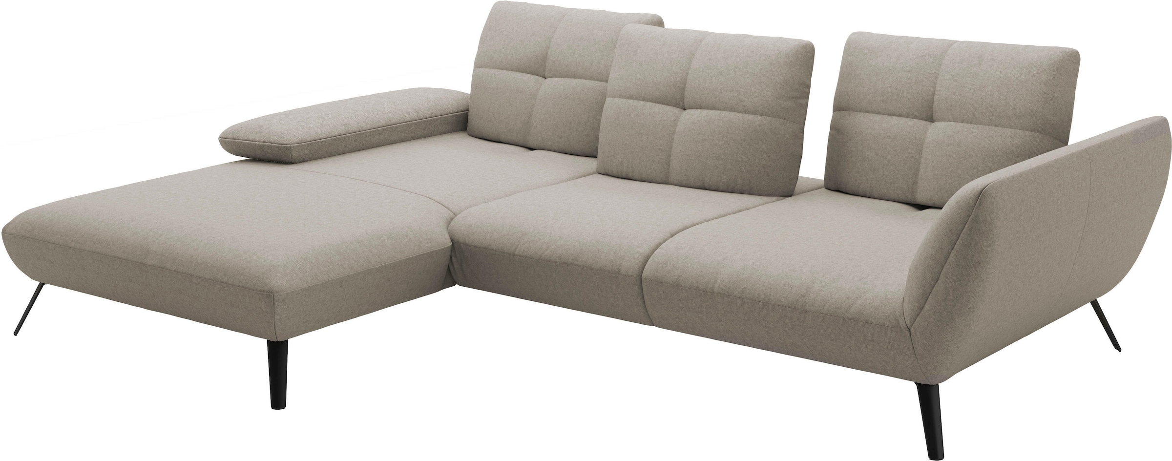 Places of Style Ecksofa »Mikado L-Form«, inkl. Sitztiefenverstellung und Armteilverstellung