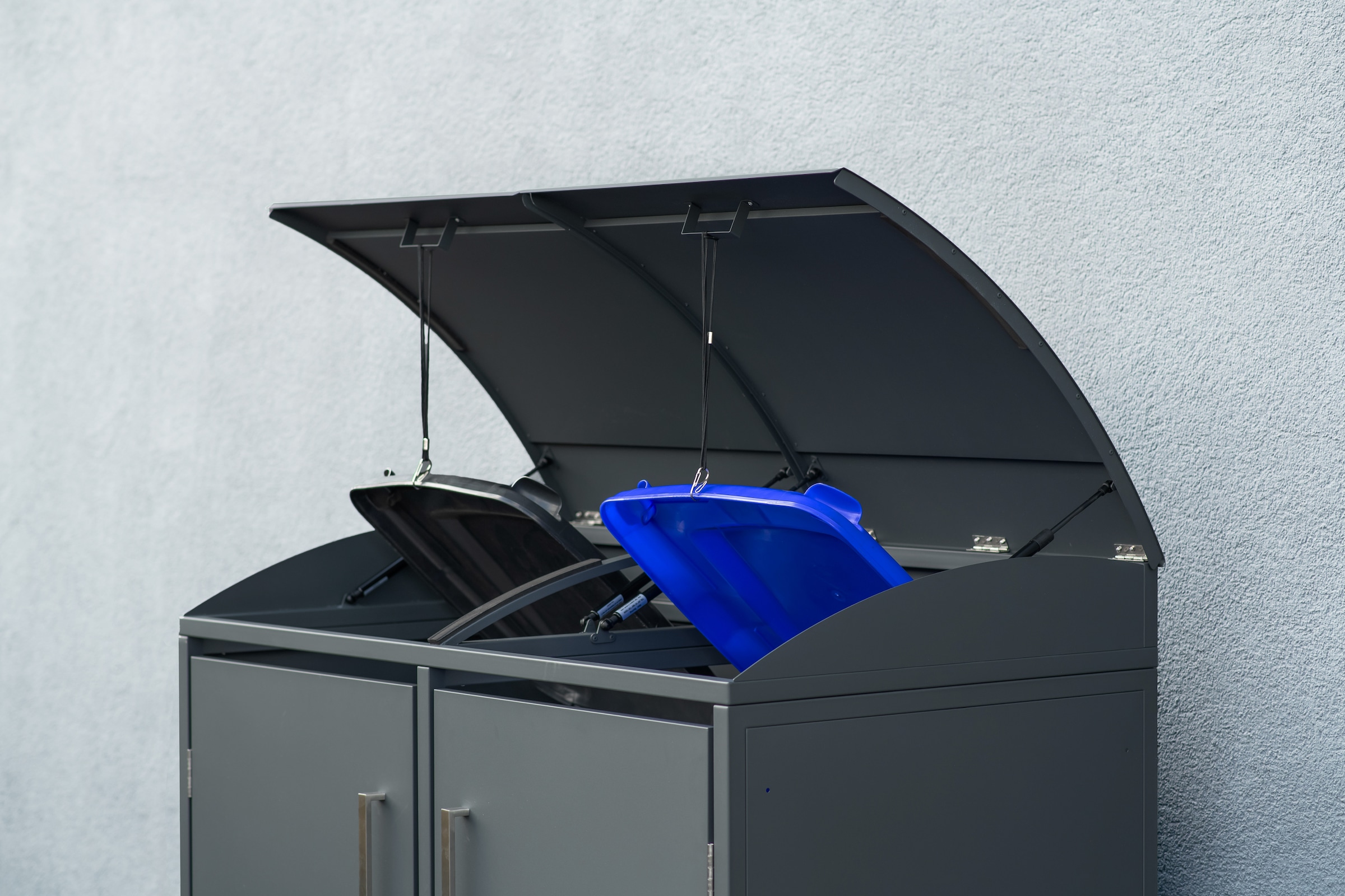 WESTMANN Mülltonnenbox »Moderna 2« Platz für 2 Mülltonnen je 240 L, BxHxT: 139x83x135 cm