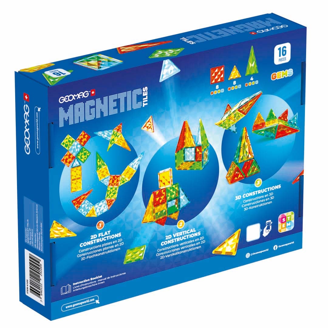 Geomag™ Magnetspielbausteine »Magnetic Tiles Gems (4100)«