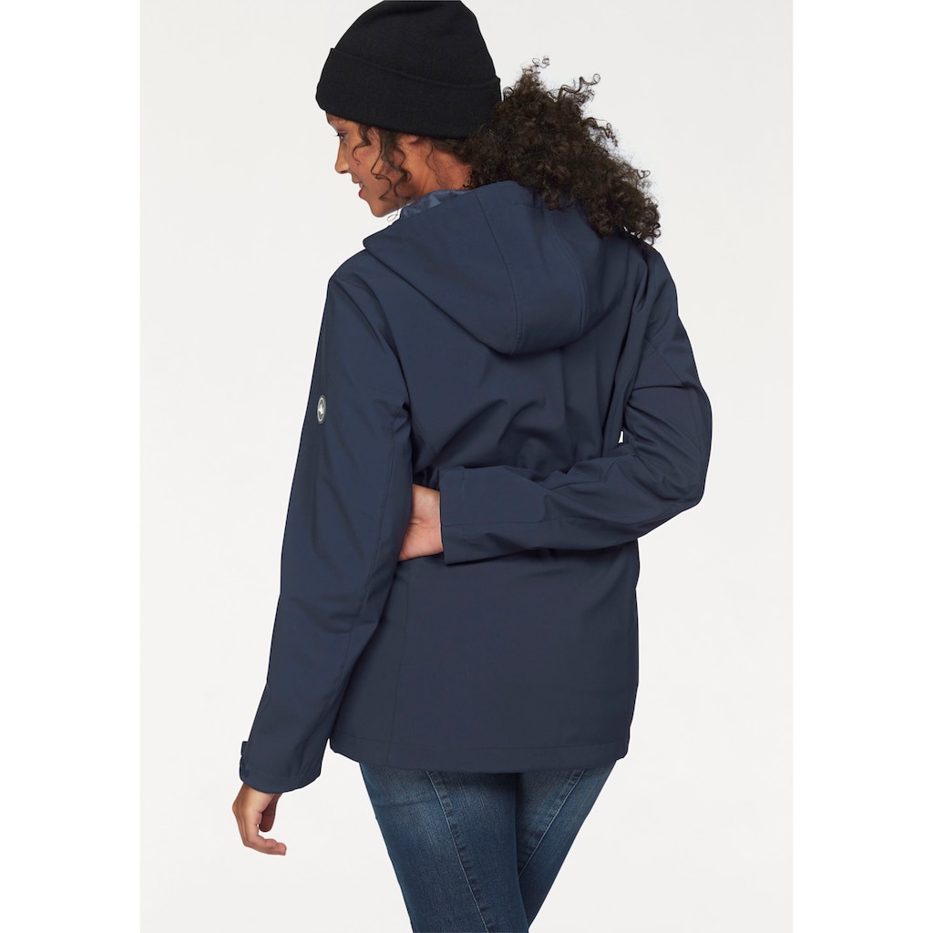 Polarino Softshelljacke, mit Kapuze