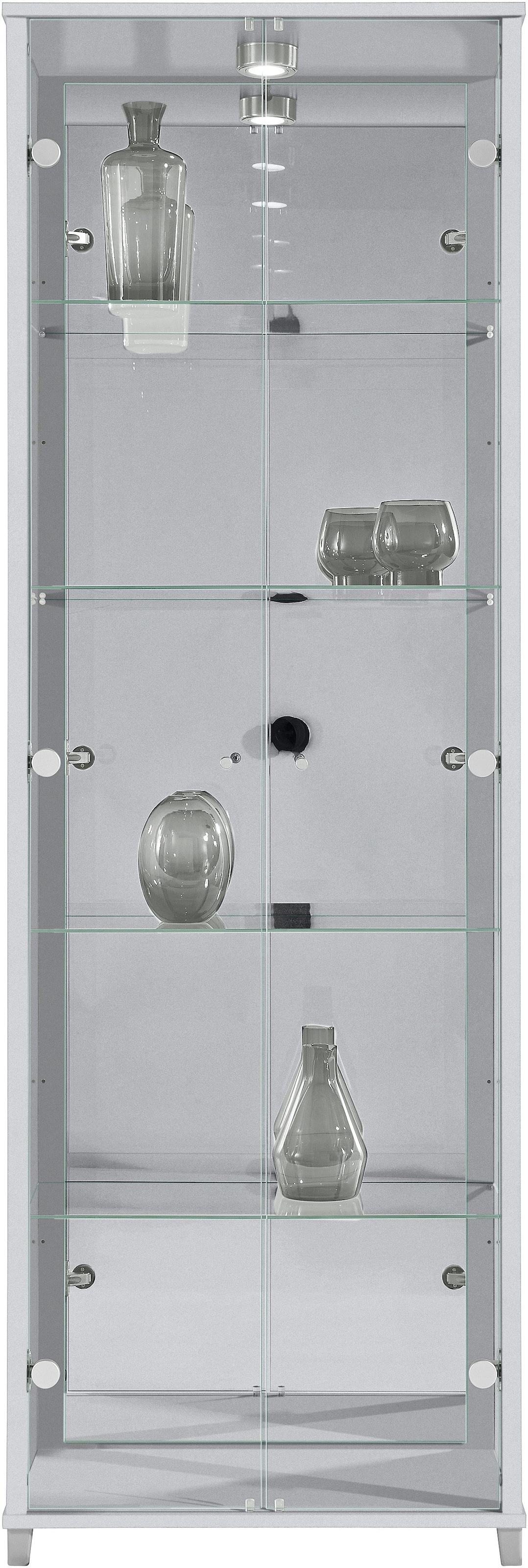 fif möbel Vitrine »OPTIMA«, Standvitrine/Glasvitrine 2x Glastür,perfekt für Sammler,Sammlervitrine