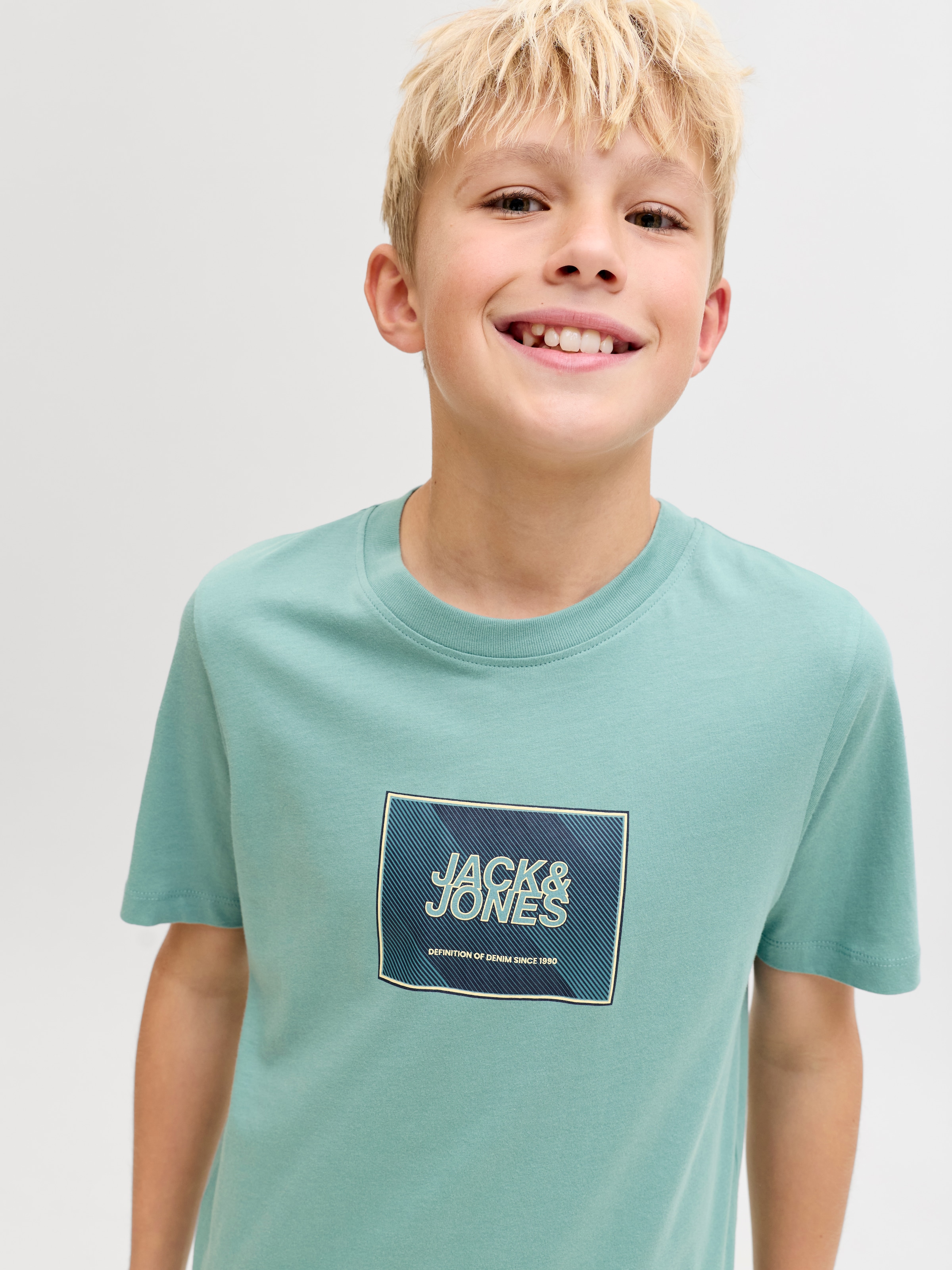 Jack & Jones Junior T-Shirt »JJRAIN TEE SS CREW NECK JNR« mit Logoprint