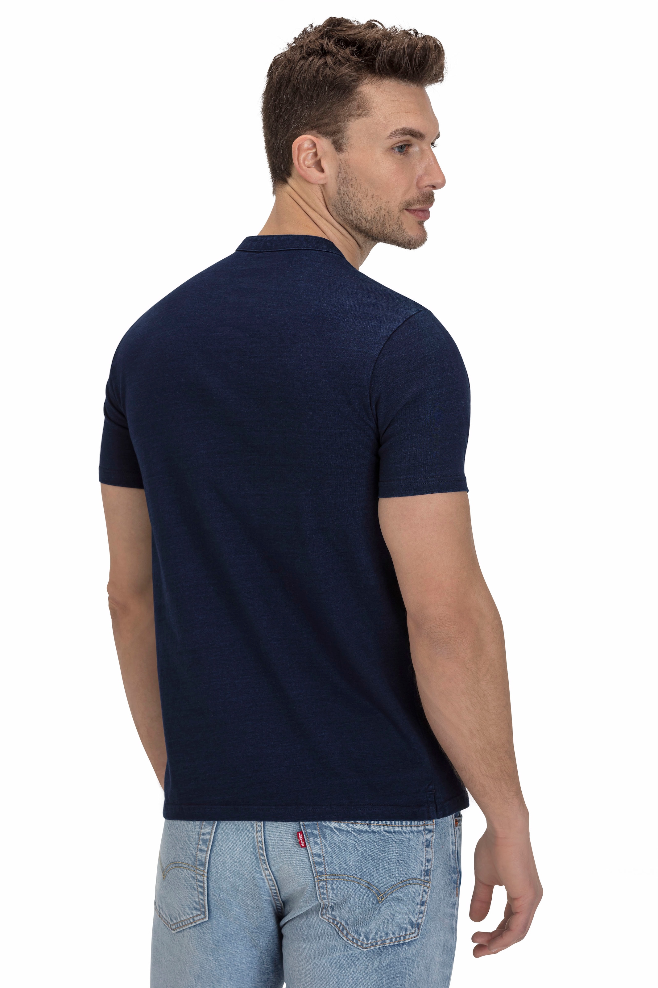 Levi's® Henleyshirt, mit Logo Stickerei
