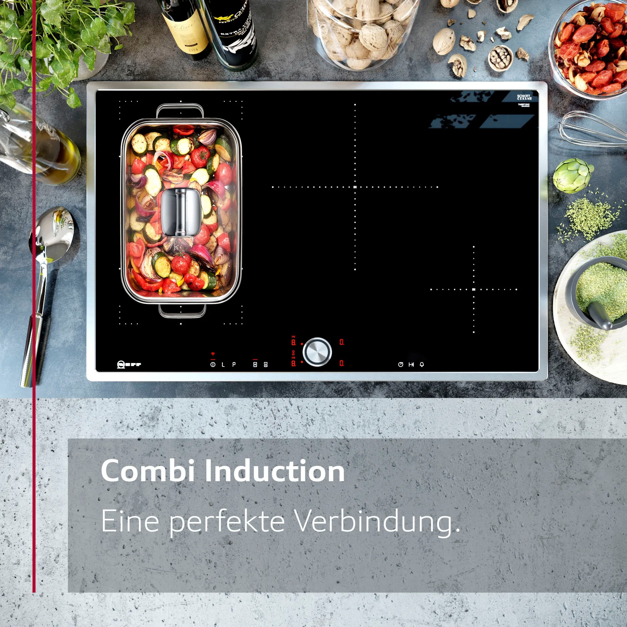 NEFF Induktions-Kochfeld von SCHOTT CERAN® »T58STS1L0«, mit intuitiver Twist Pad® Bedienung