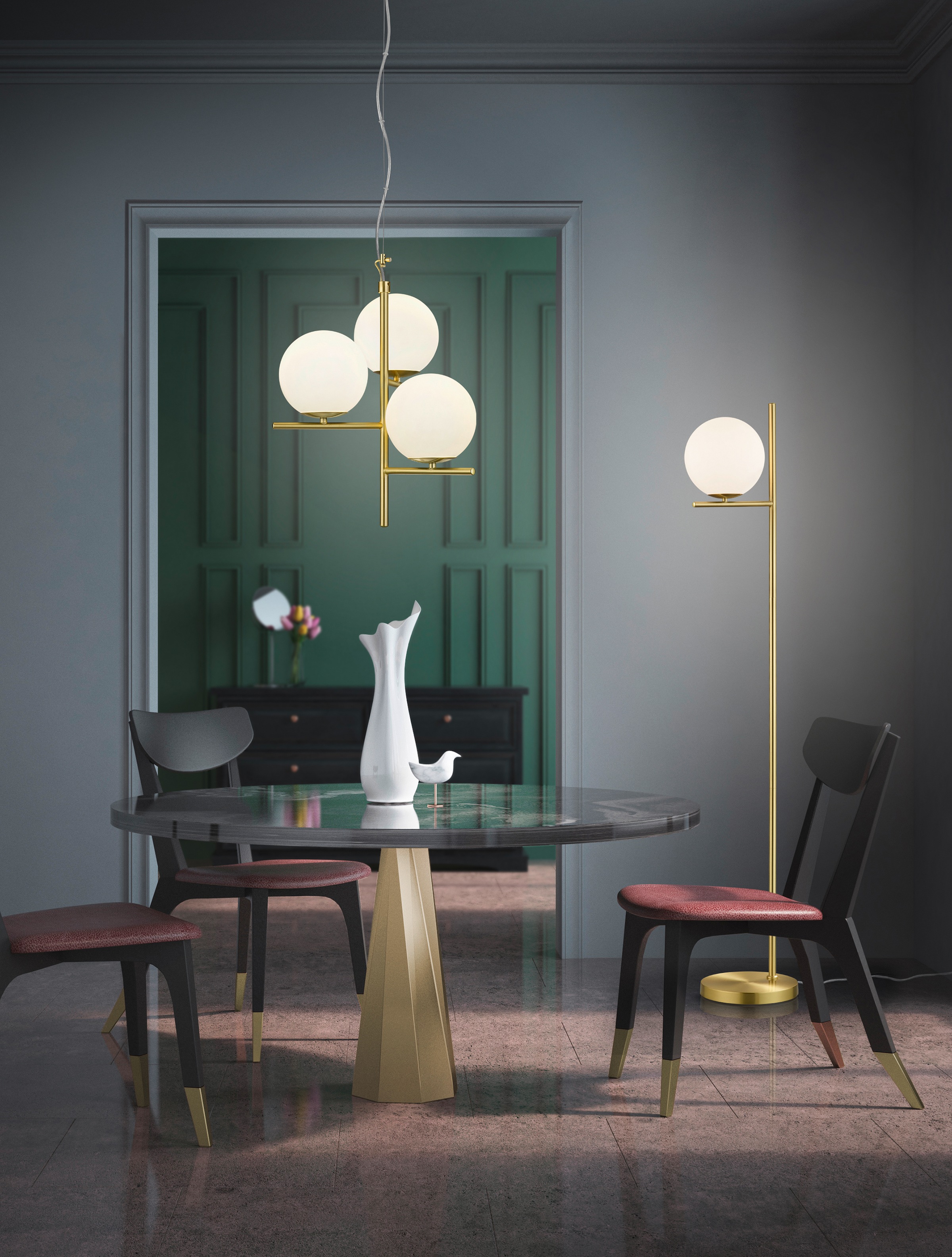 TRIO Leuchten Stehlampe »Pure«, 1 flammig, Leuchtmittel E14 | ohne Leuchtmittel