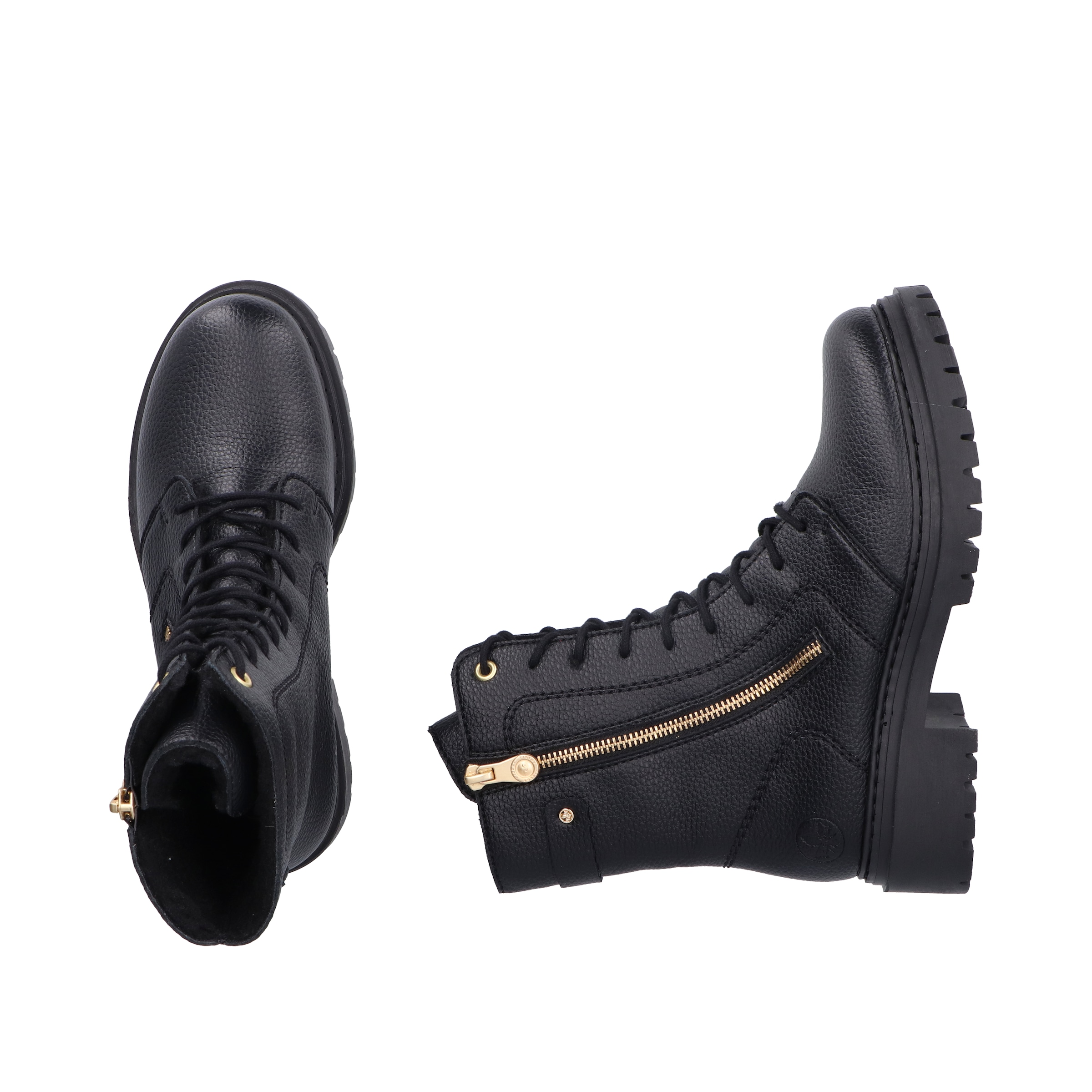 Rieker Winterstiefelette  Schnürboots, Schnürstiefelette, Blockabsatz, mit markanter Profilsohle